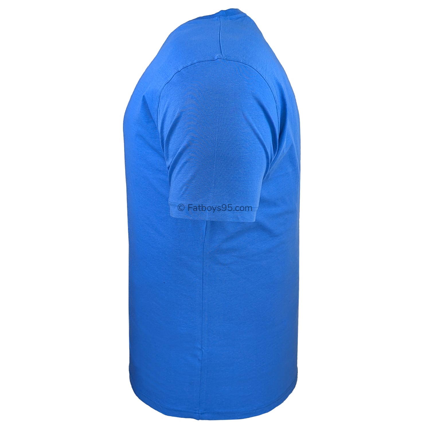 Espionage Plain Round Neck T-Shirt - T015 - Azure Blue 4