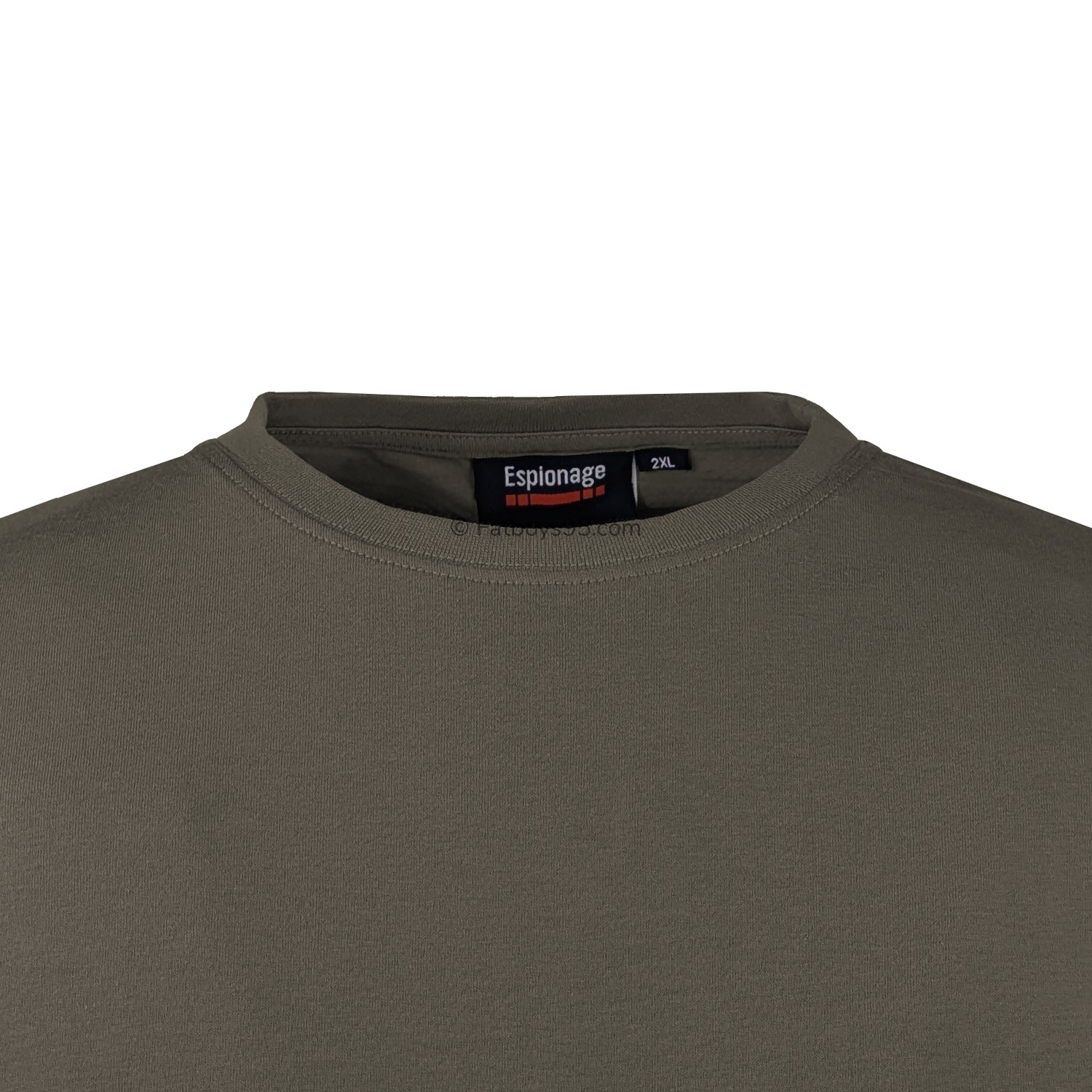 Espionage Plain Round Neck T-Shirt - T015 - Coffee 2