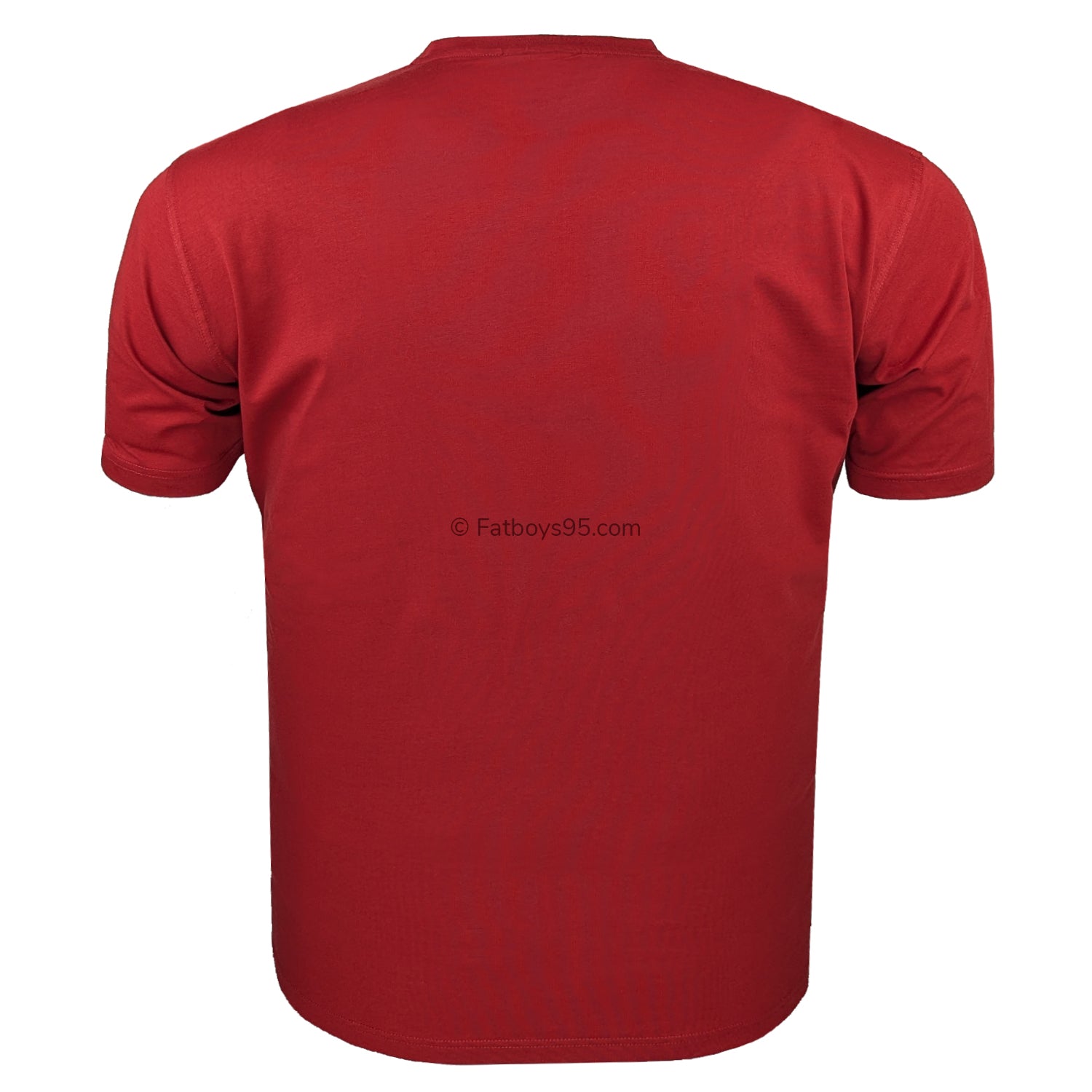 Espionage Plain Round Neck T-Shirt - T015 - Dark Red 3