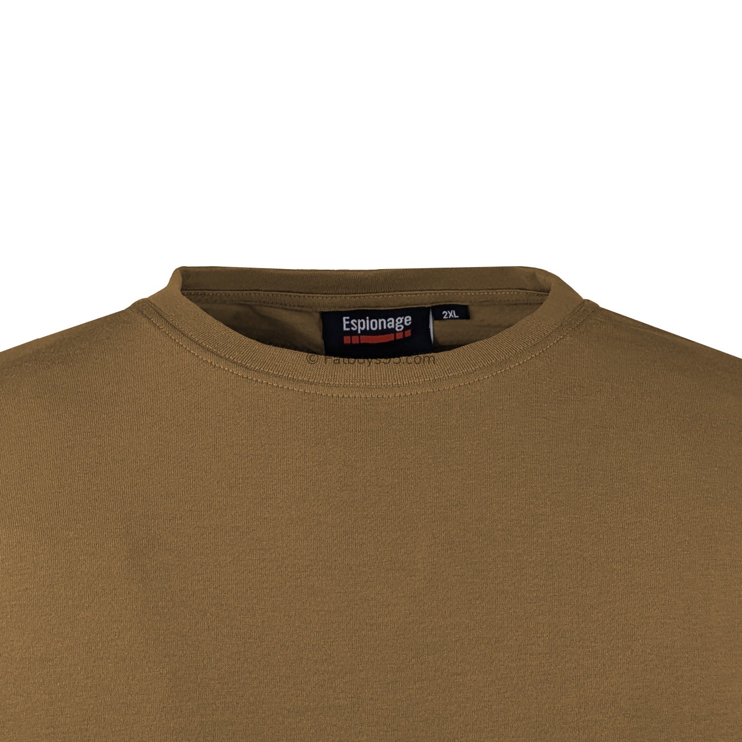 Espionage Plain Round Neck T-Shirt - T015 - Ochre 2