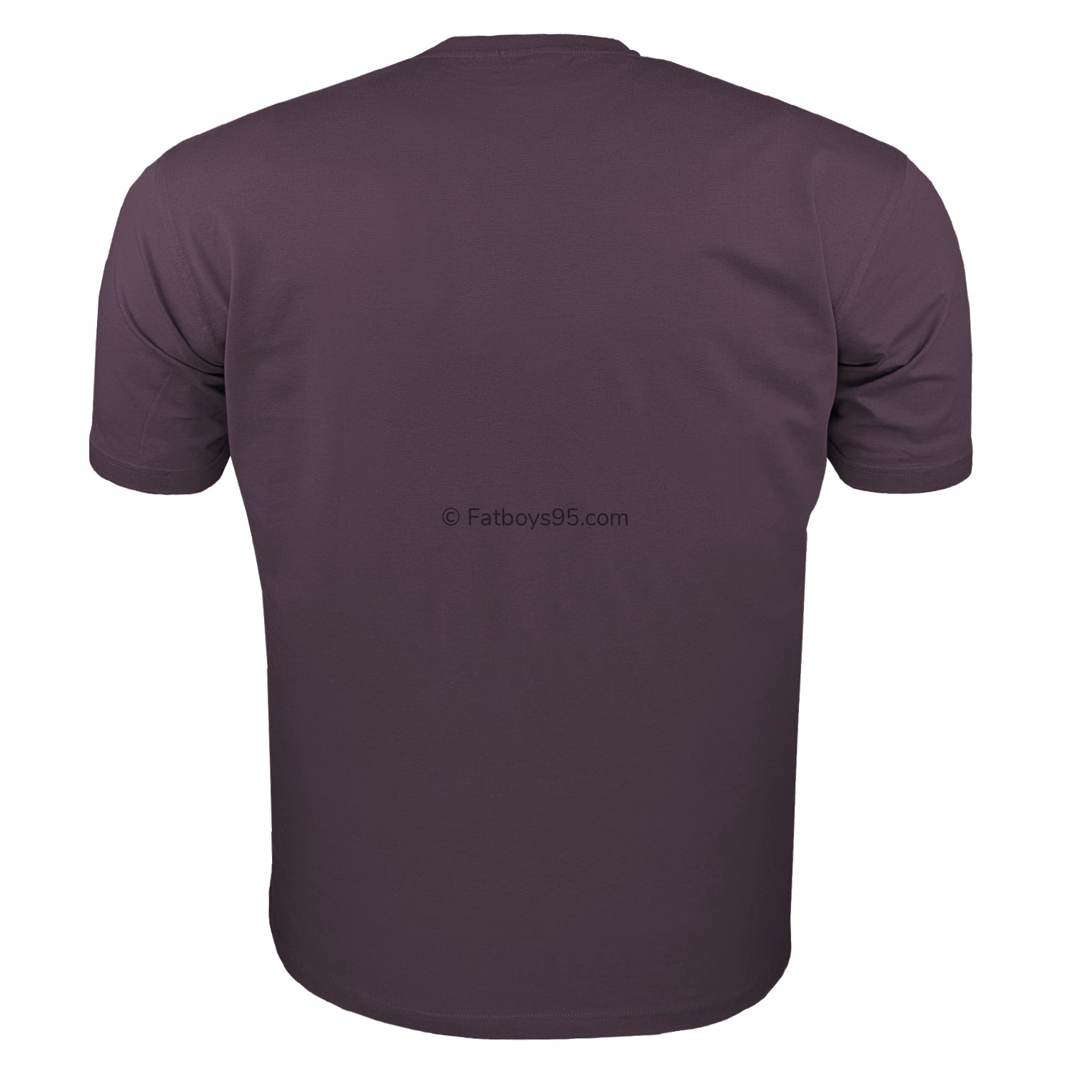 Espionage Plain Round Neck T-Shirt - T015 - Plum 3
