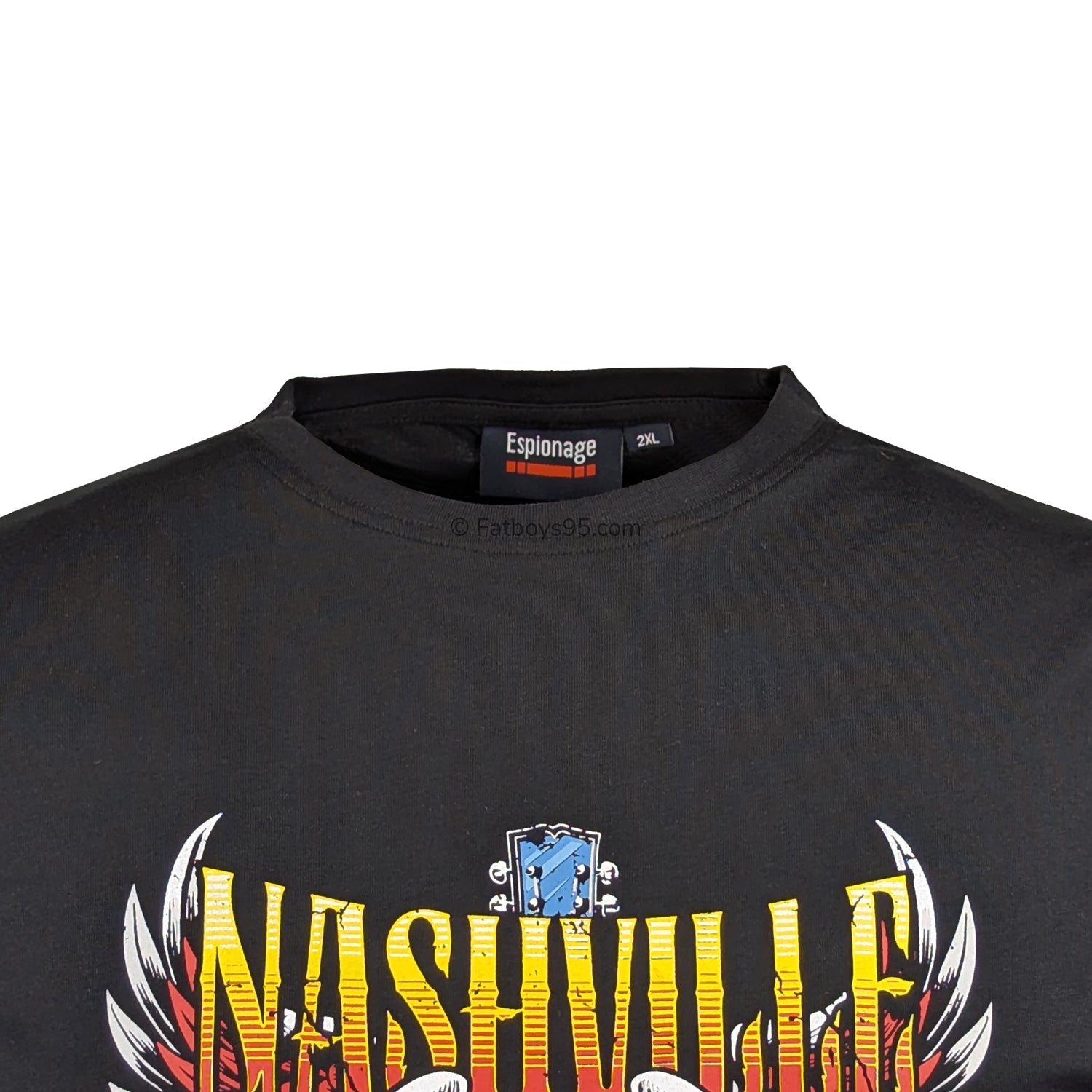 Espionage Nashville Print Tee - T431 - Black 2