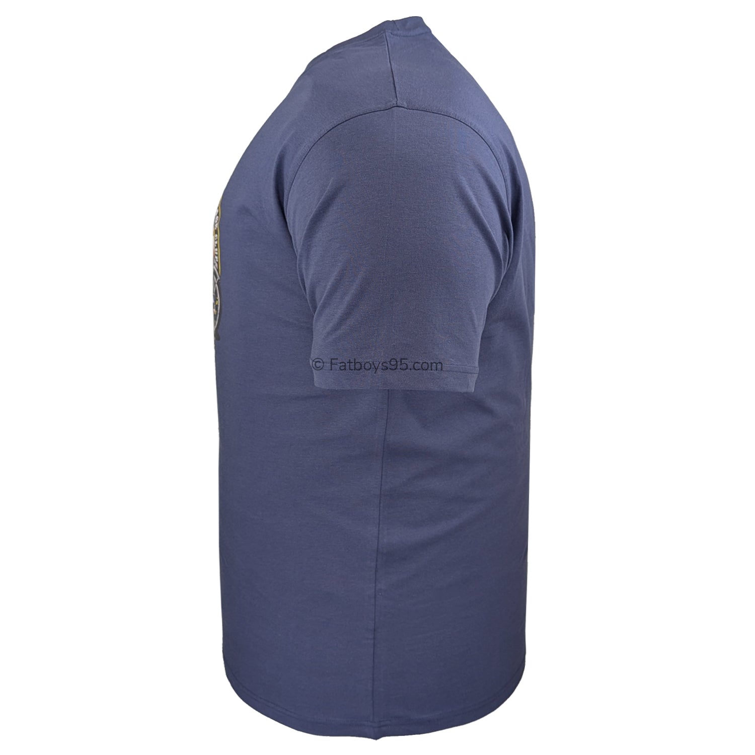 Espionage Vintage Motorbike Print Tee - T435 - Slate Grey 4