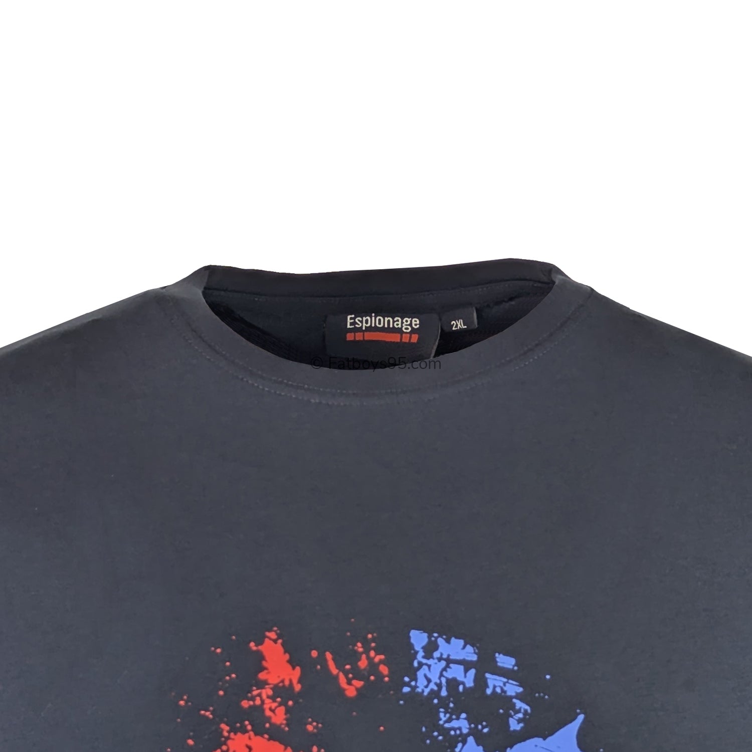 Espionage Abstract Lion Print Tee - T440 - Navy 2