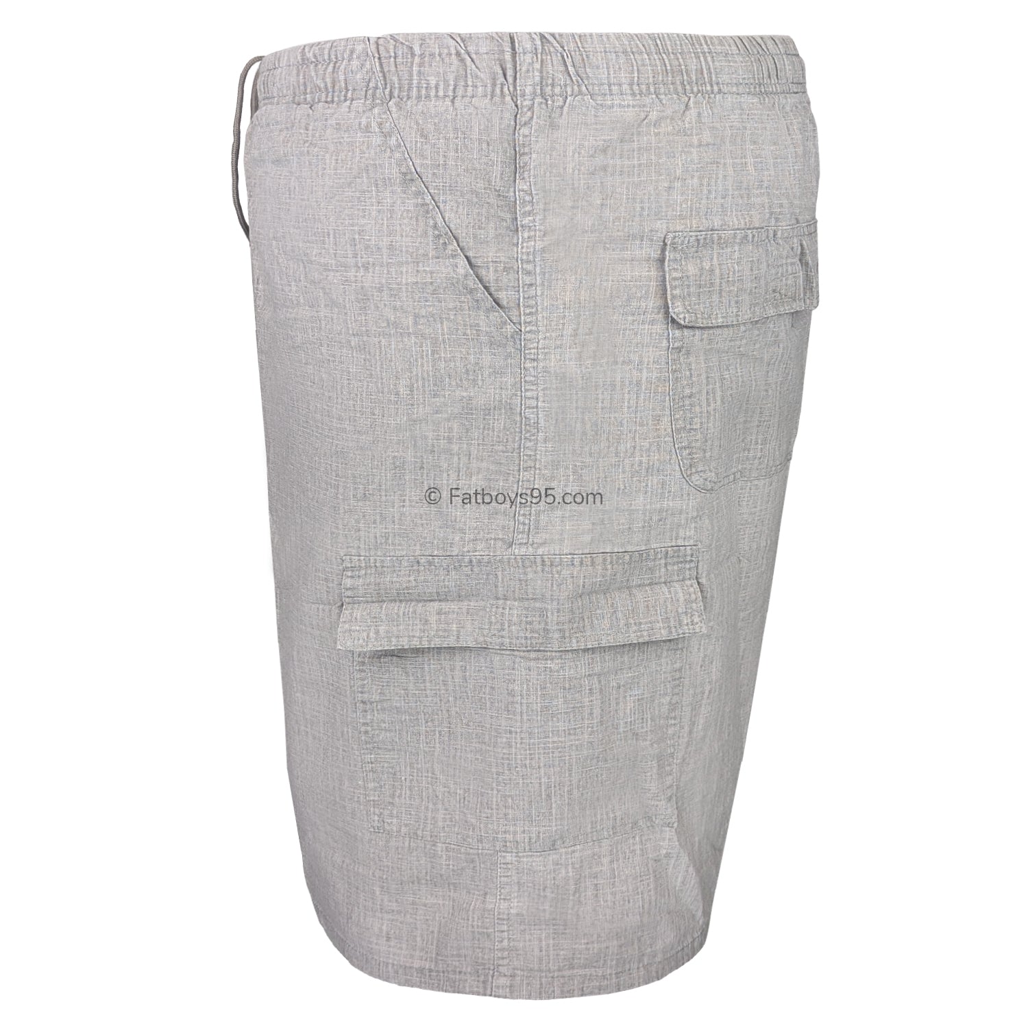 Fitzgerald Denim Cargo Shorts - Light Grey 3