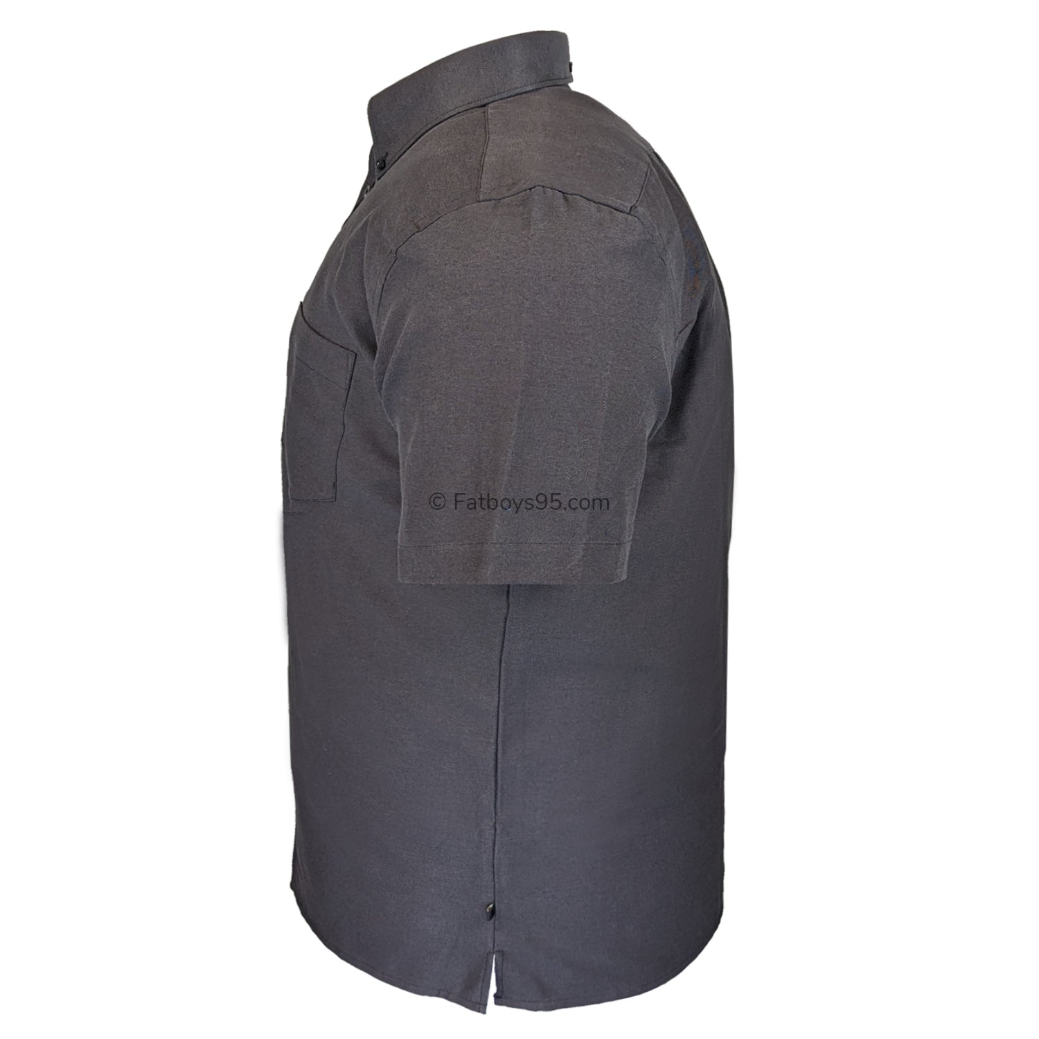 Kam S/S Oxford Shirt - KBS 663A - Black 4