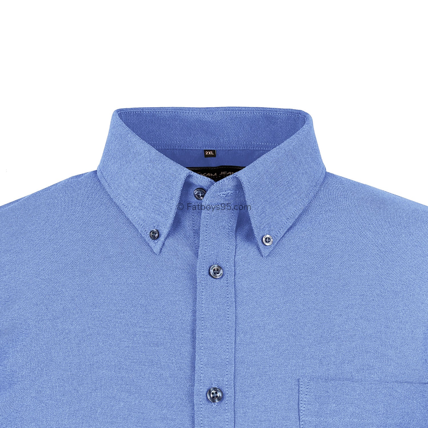 Kam S/S Oxford Shirt - KBS 663A - Denim 2