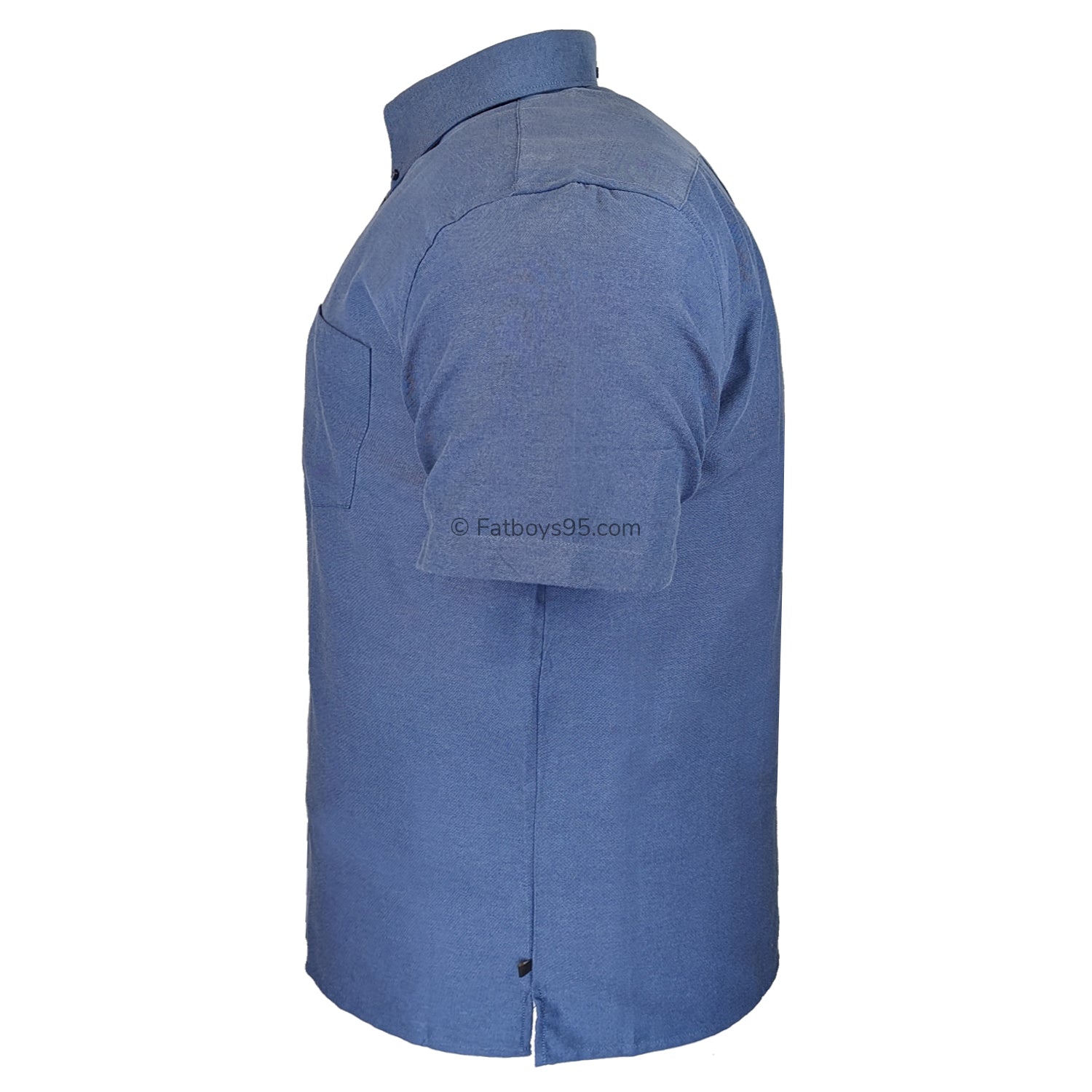 Kam S/S Oxford Shirt - KBS 663A - Navy 4