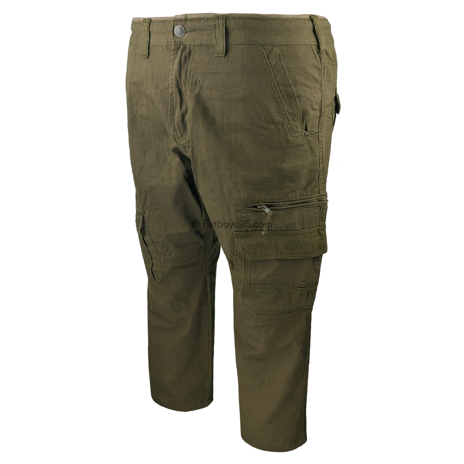 Kam Cargo Trousers - KBS 118 - Khaki 2