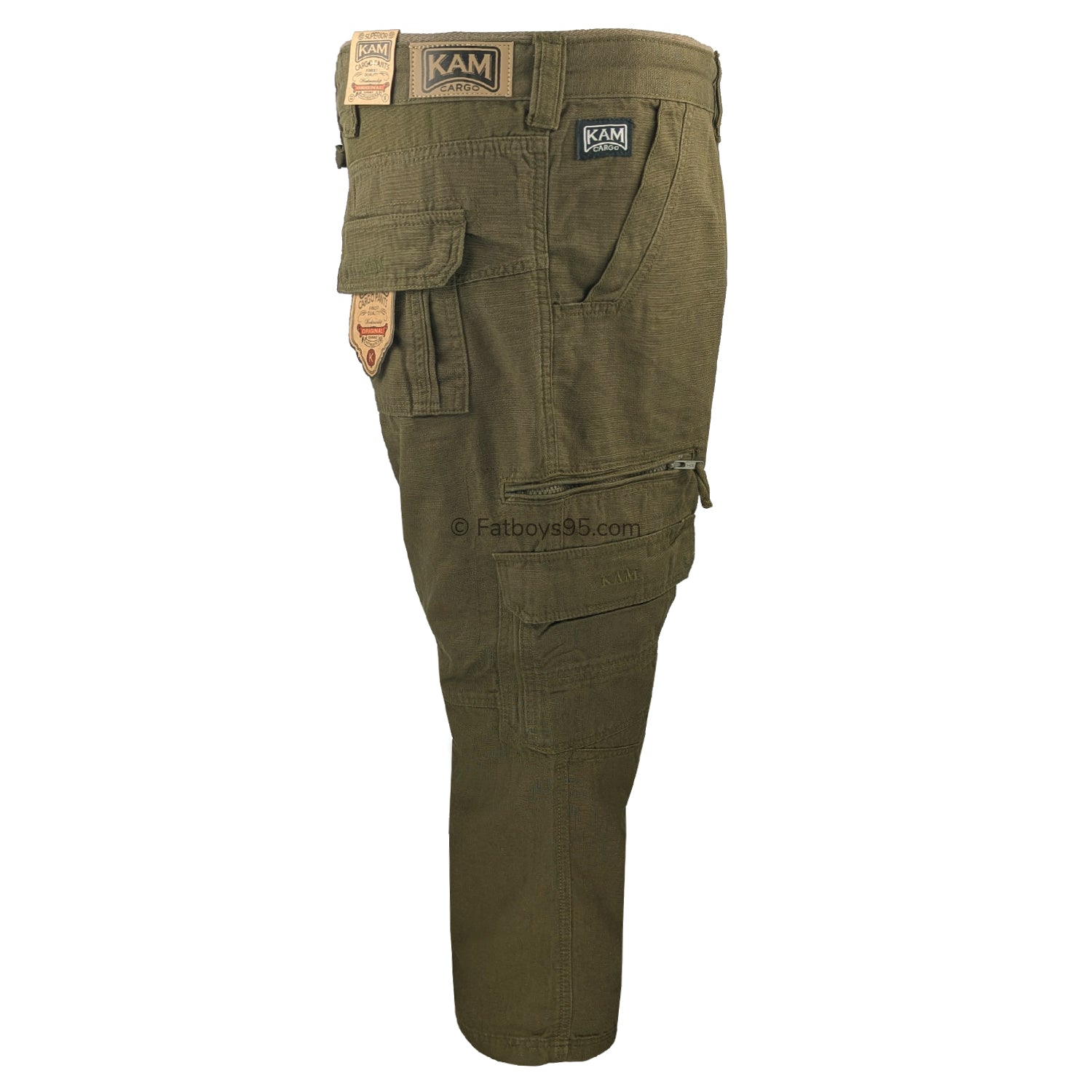 Kam Cargo Trousers - KBS 118 - Khaki 6