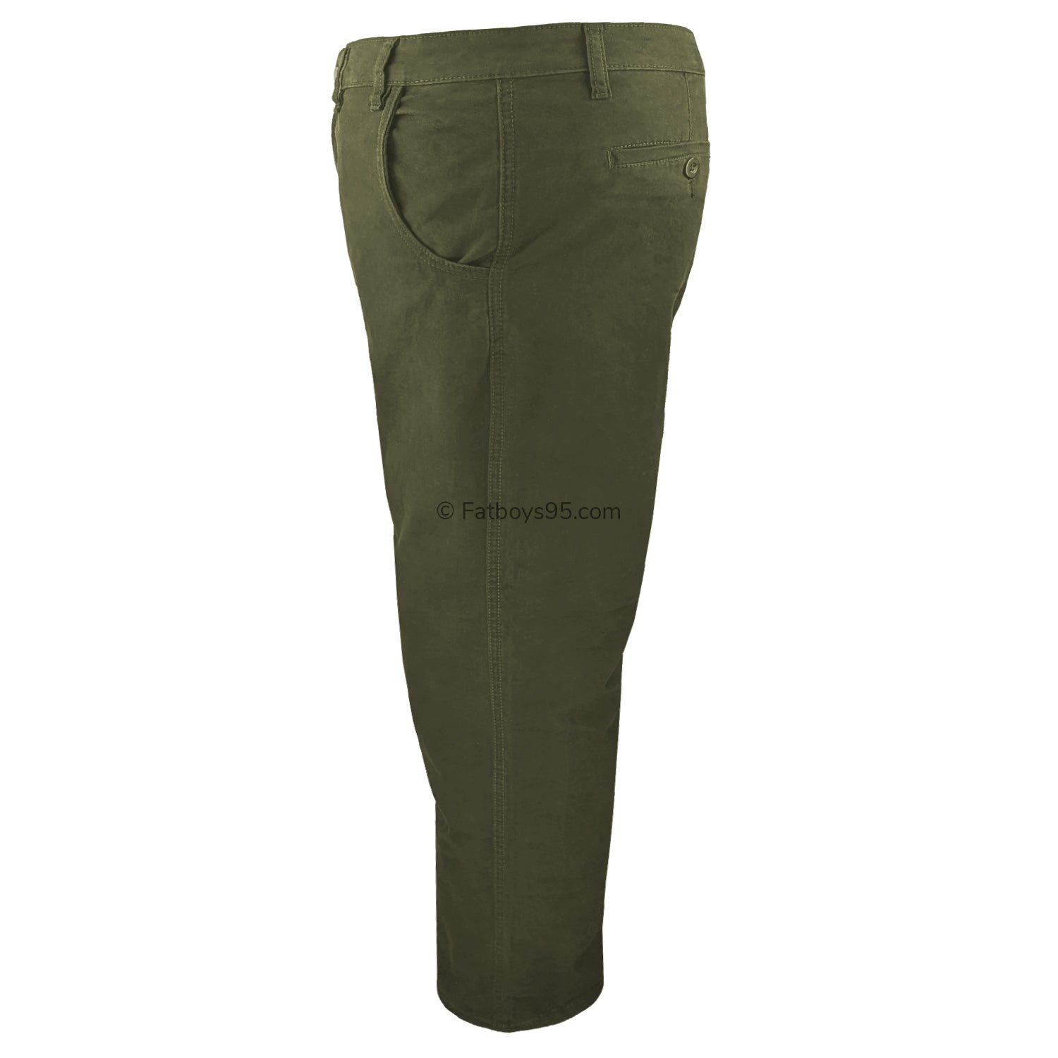 Kam Stretch Modern Chinos - KBS 261 - Khaki 3