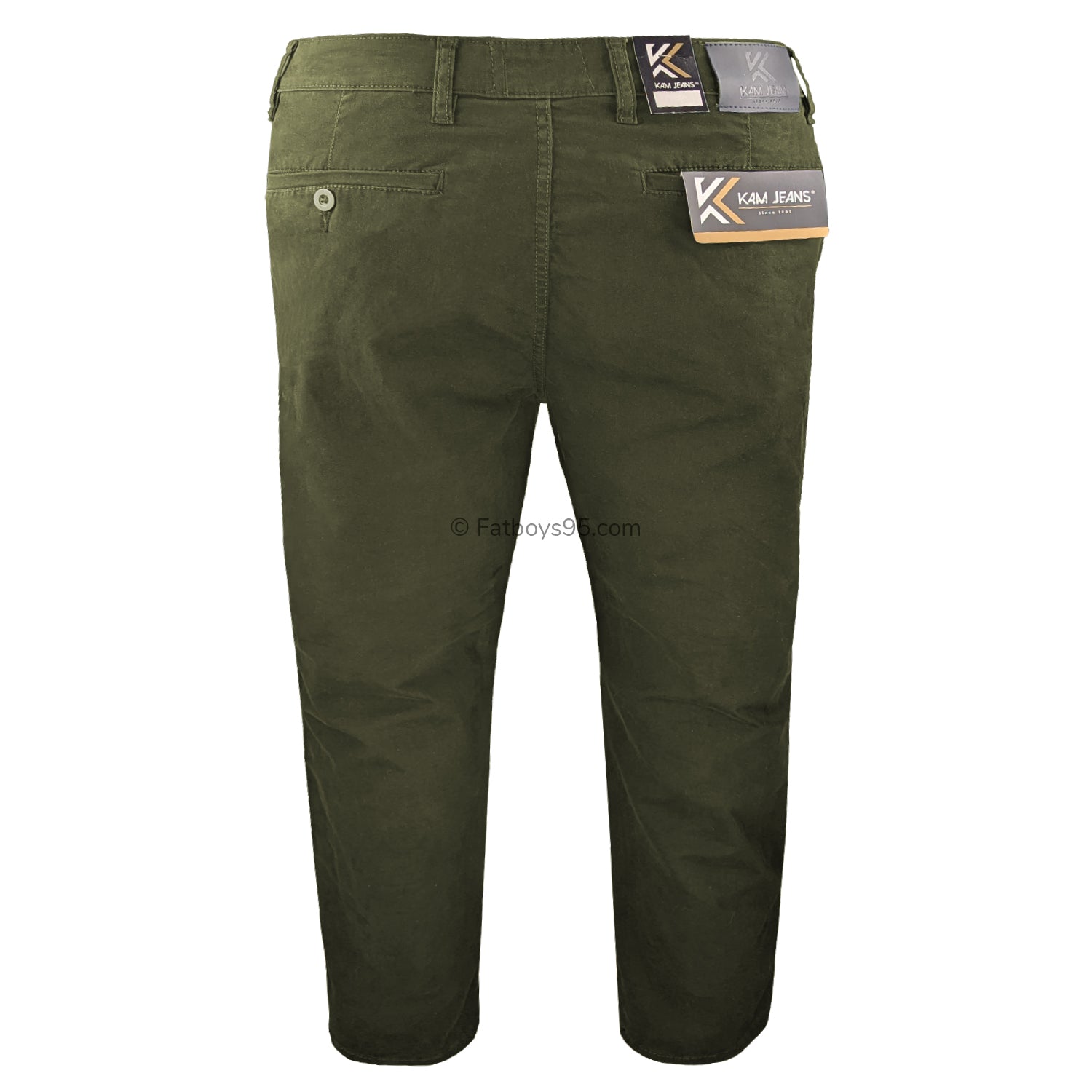 Kam Stretch Modern Chinos - KBS 261 - Khaki 5