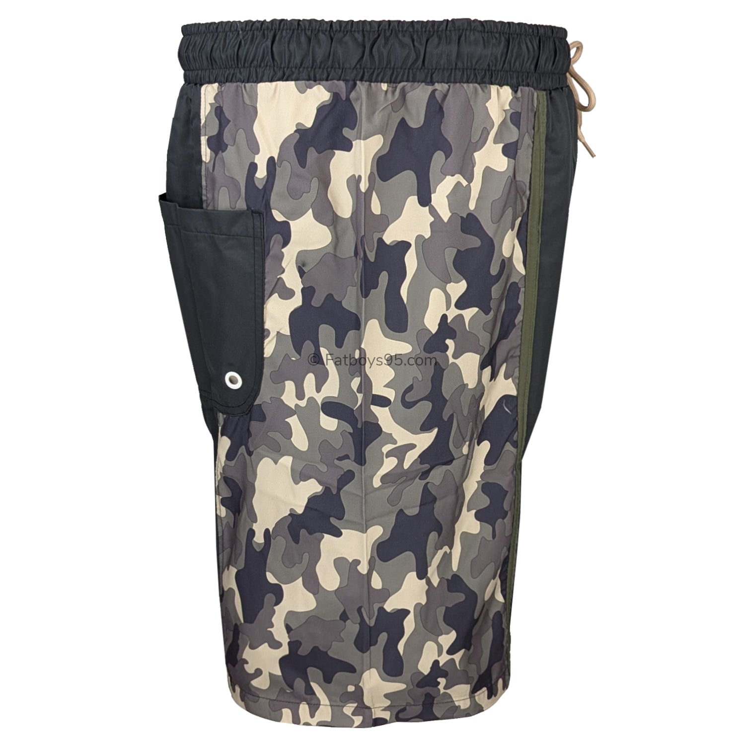 Kam Camo Side Panel Swim Shorts - KBS 3006 - Camo 6