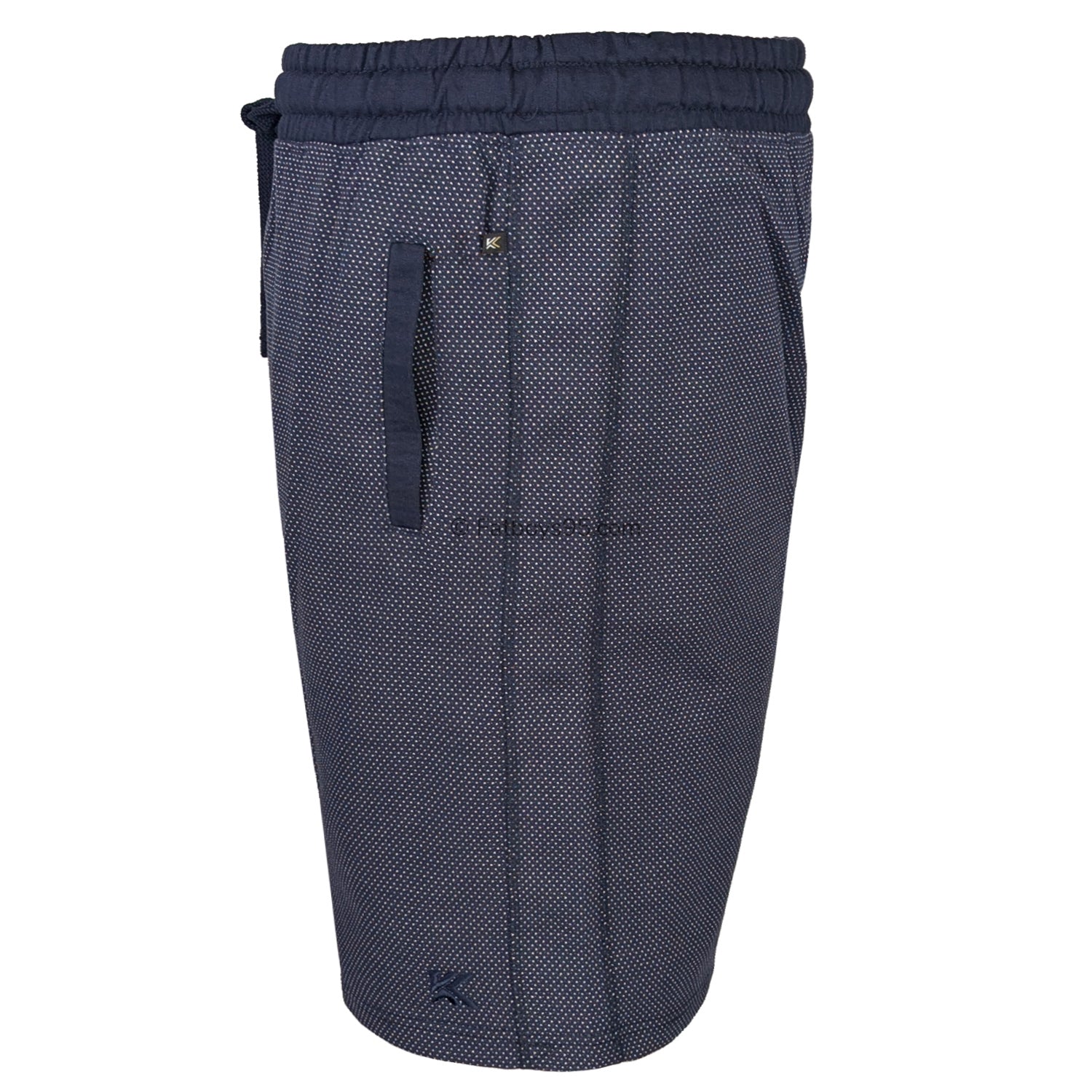 Kam Dobby Print Shorts - KBS 3310 - Indigo 3