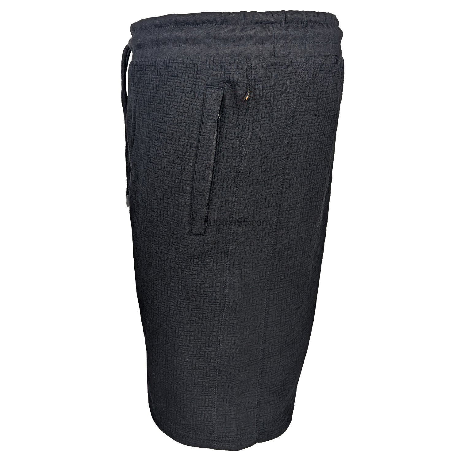 Kam Jacquard Textured Jersey Shorts - KBS 3319 - Black 3