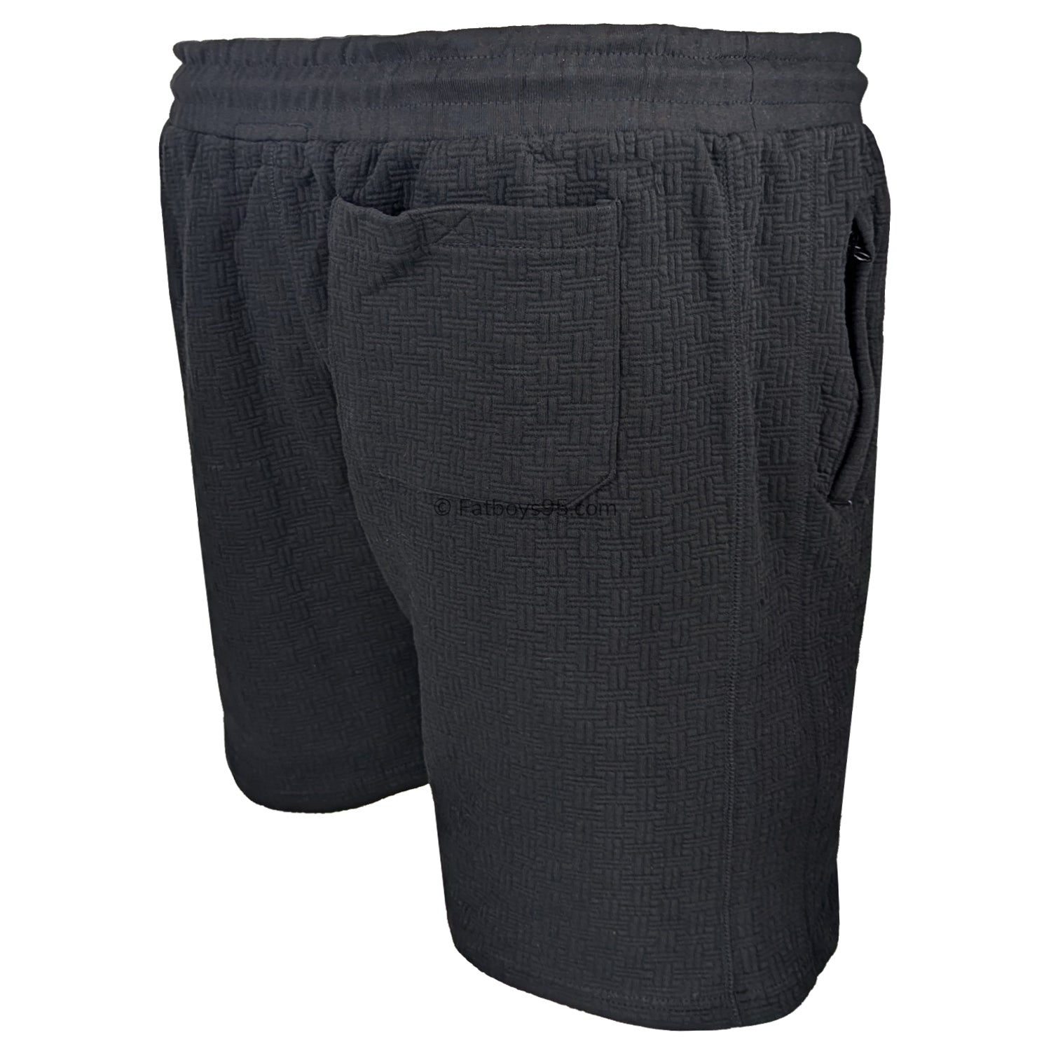 Kam Jacquard Textured Jersey Shorts - KBS 3319 - Black 5