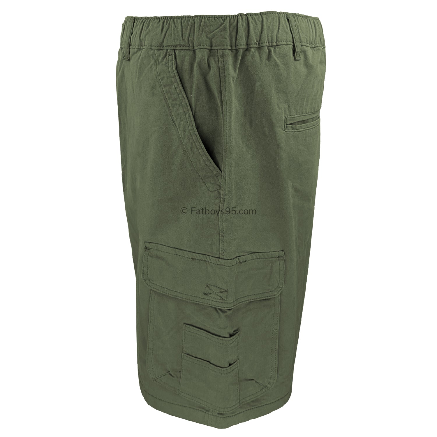 Kam Elasticated Cargo Shorts - KBS 3404 - Khaki 3