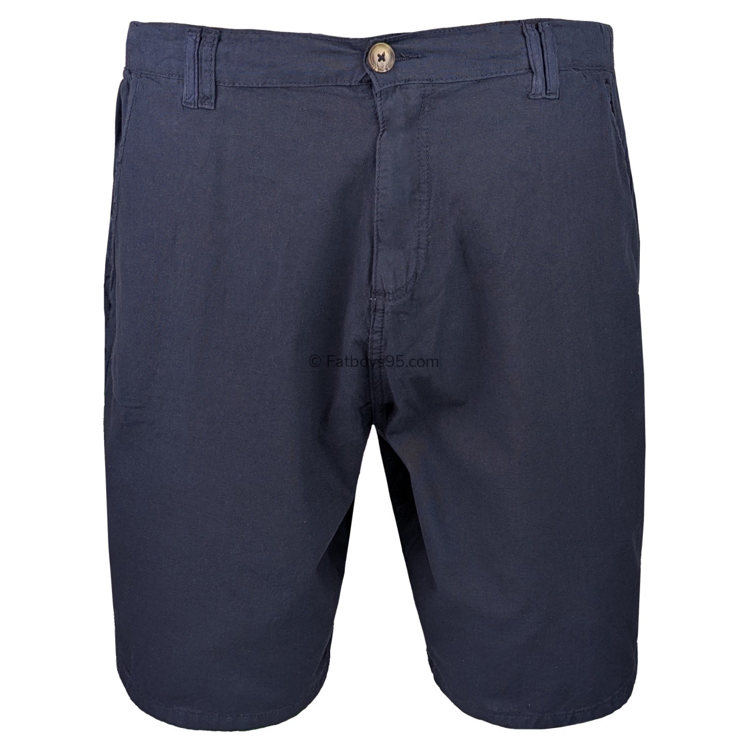 Kam Stretch Linen Shorts - KBS 3405 - Navy 1
