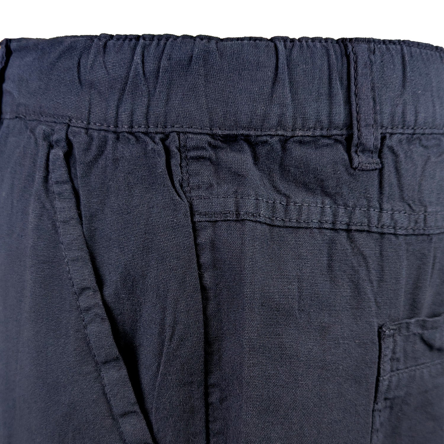 Kam Stretch Linen Shorts - KBS 3405 - Navy 4