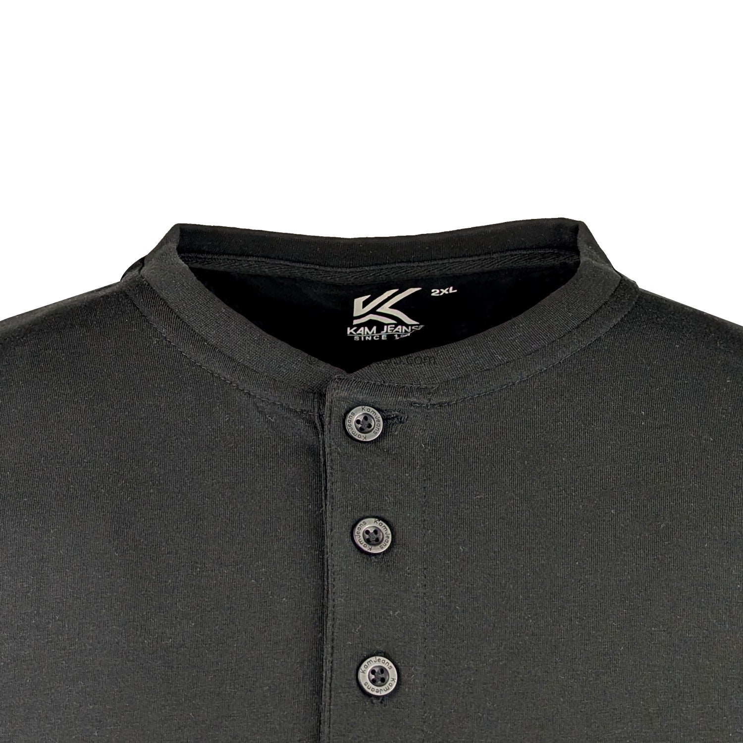 Kam 3 Pack Grandad Tee - KBS 500HV - Black / Grey / Charcoal 3