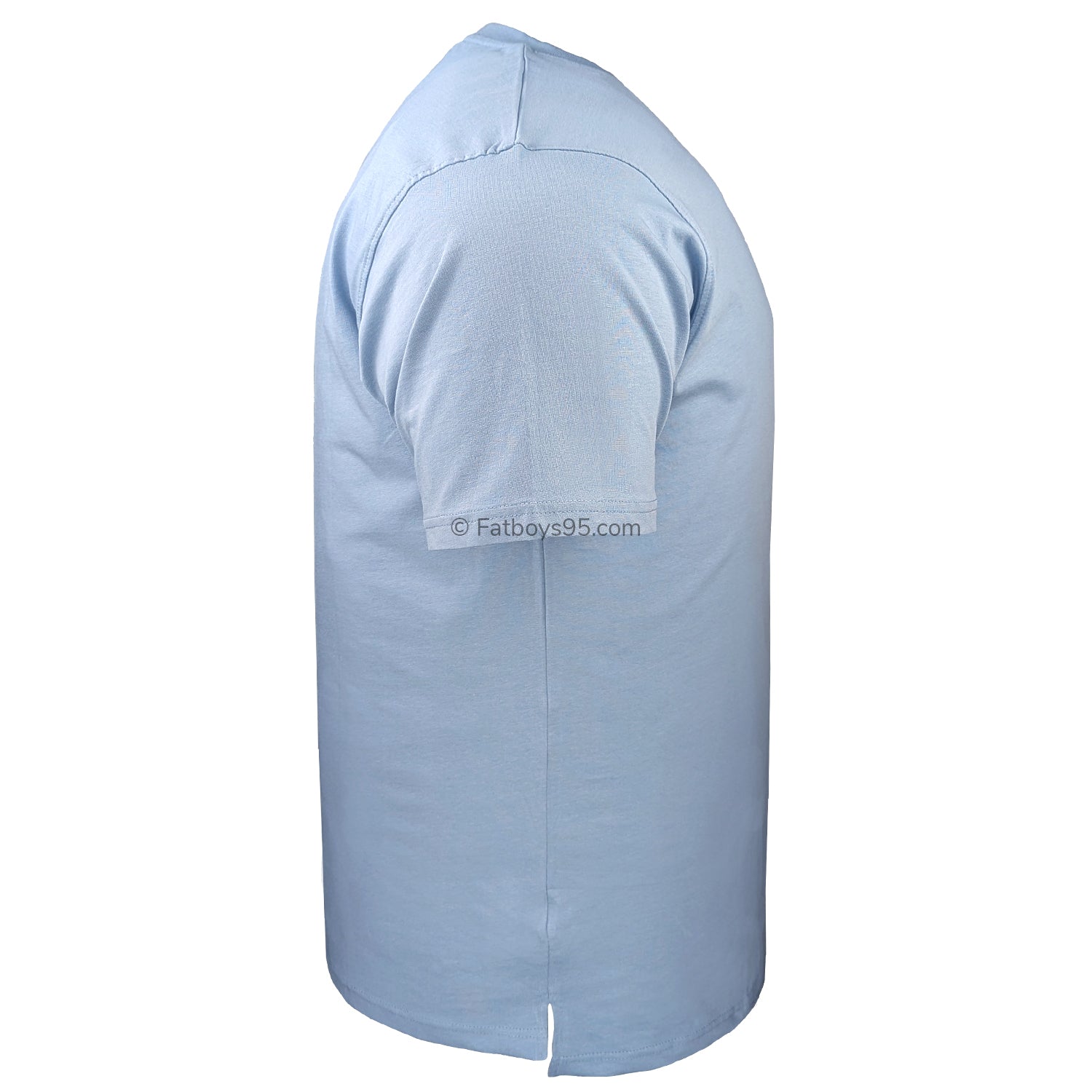 Kam Plain Round Neck T-Shirt - KBS 500S - Dusty Blue 5