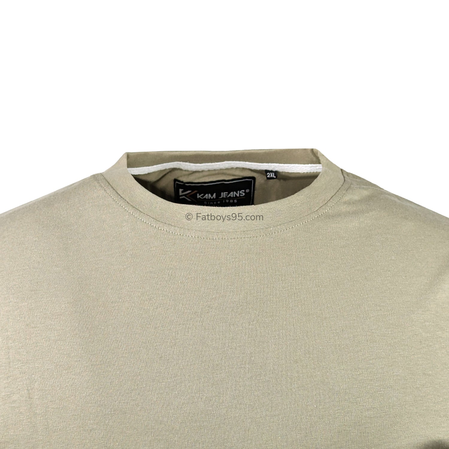 Kam Plain Round Neck T-Shirt - KBS 500S - Laurel Oak 2