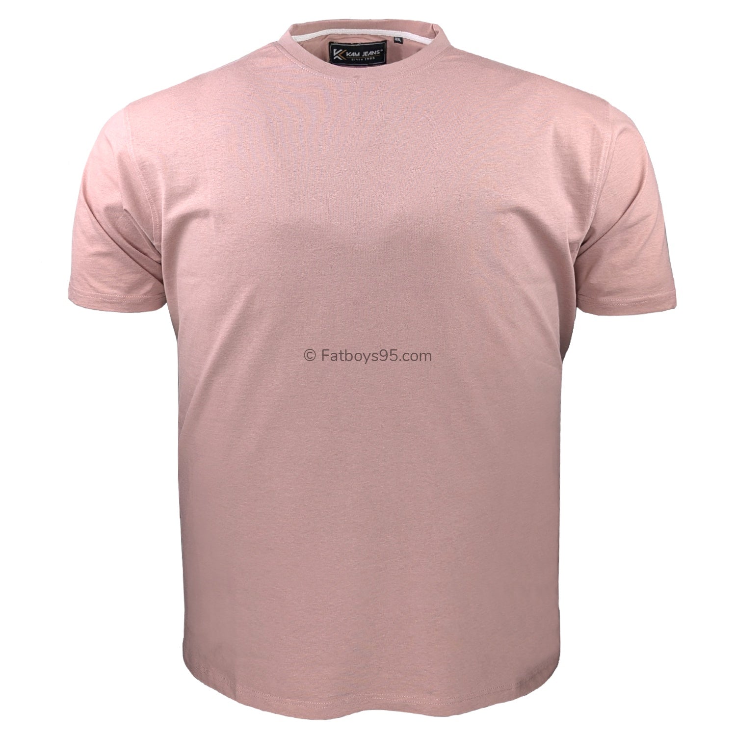 Kam Plain Round Neck T-Shirt - KBS 500S - Mauve 1