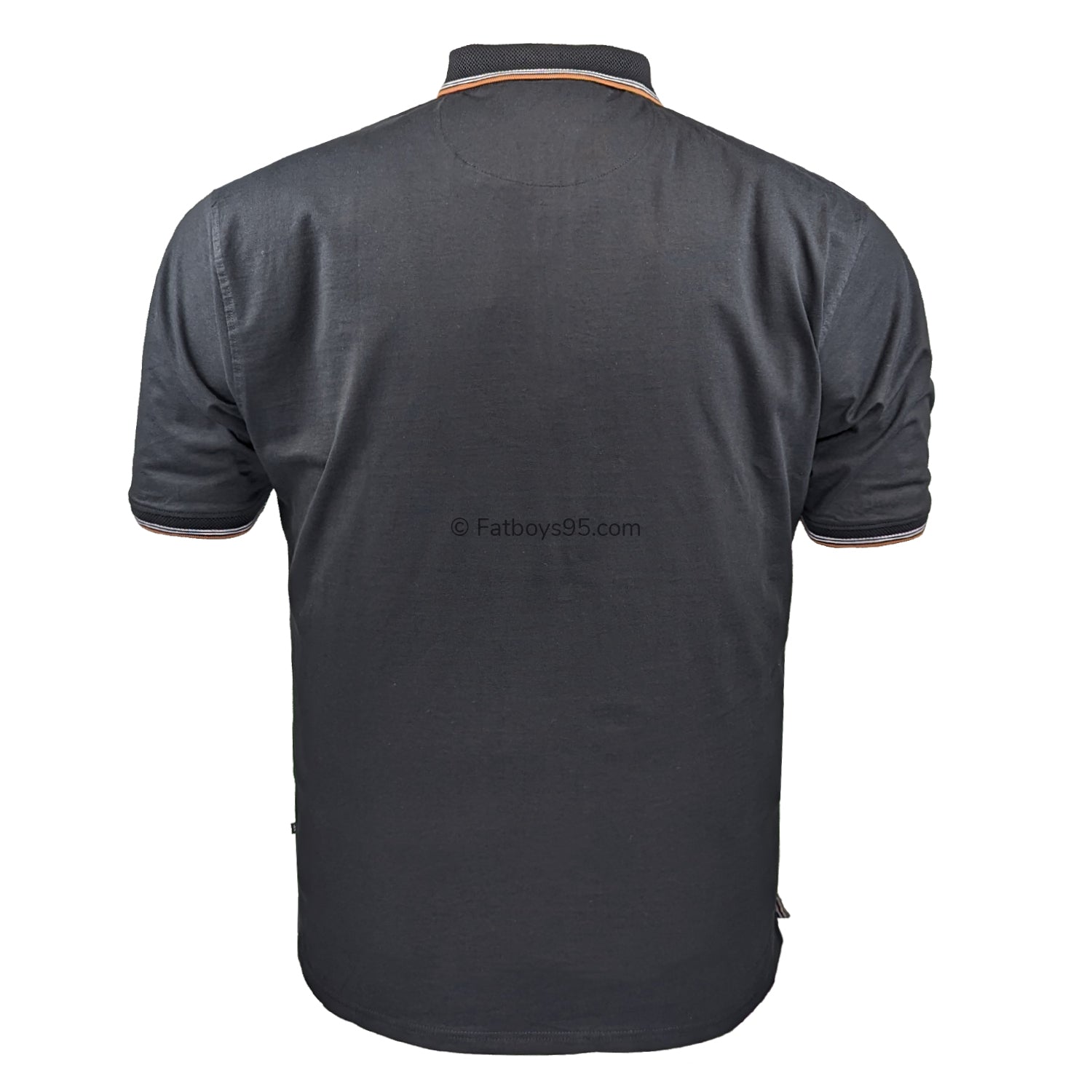 Kam Jersey Weave 1/4 Zip Polo - KBS 5491 - Black 3