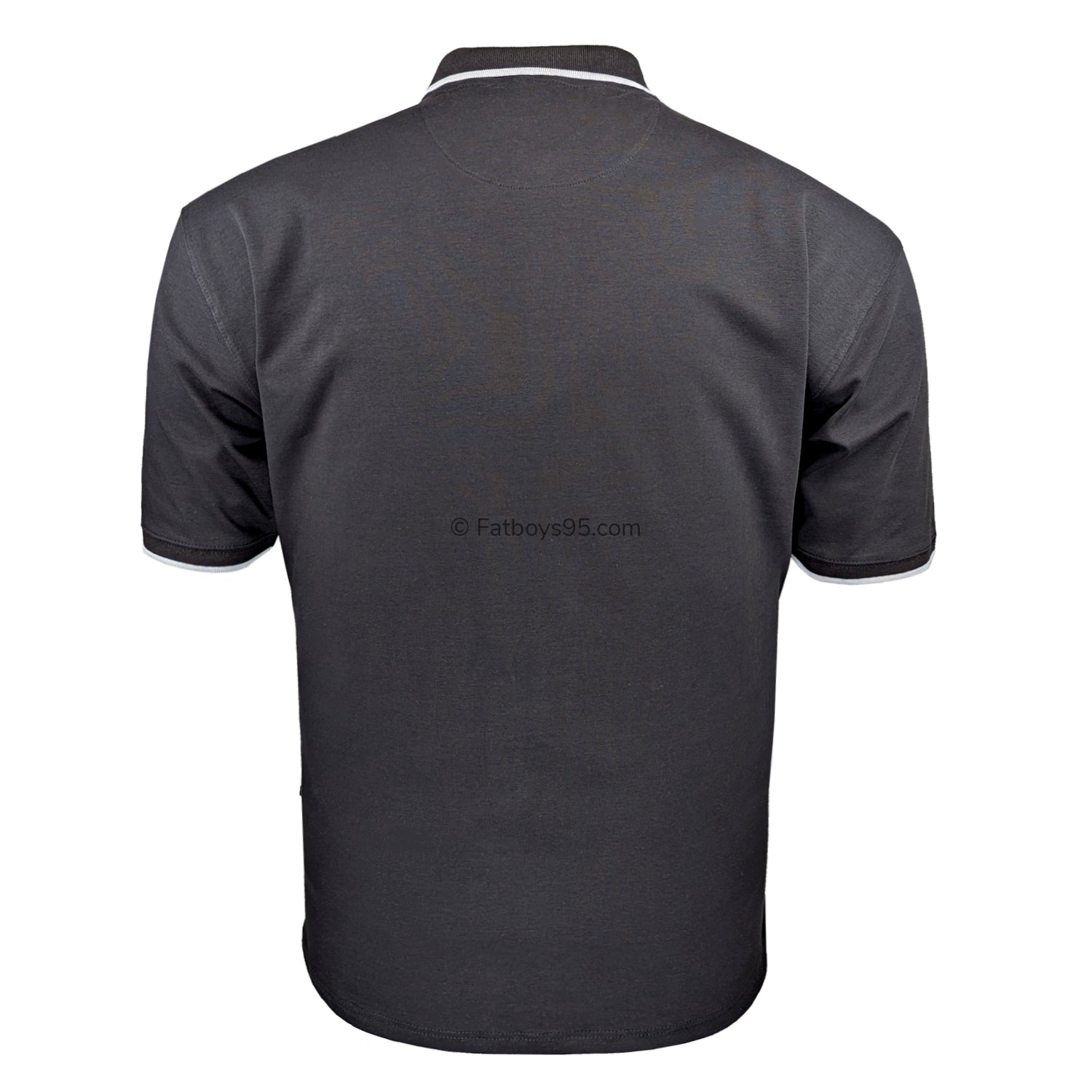Kam Smart Mini Geo Print Polo - KBS 5518 - Black 4
