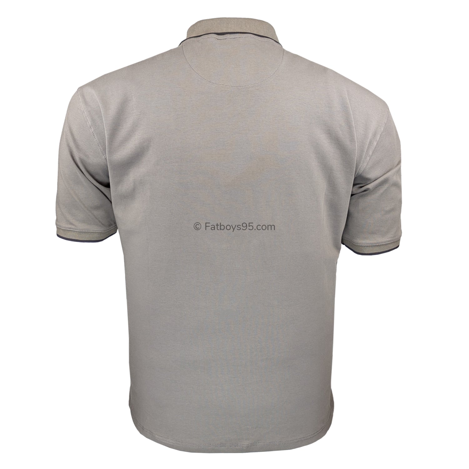 Kam Smart Mini Geo Print Polo - KBS 5518 - Taupe 4