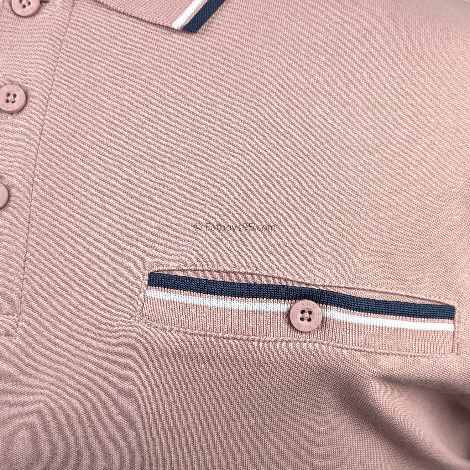 Kam Tipped Polo - KBS 5537 - Mauve 3