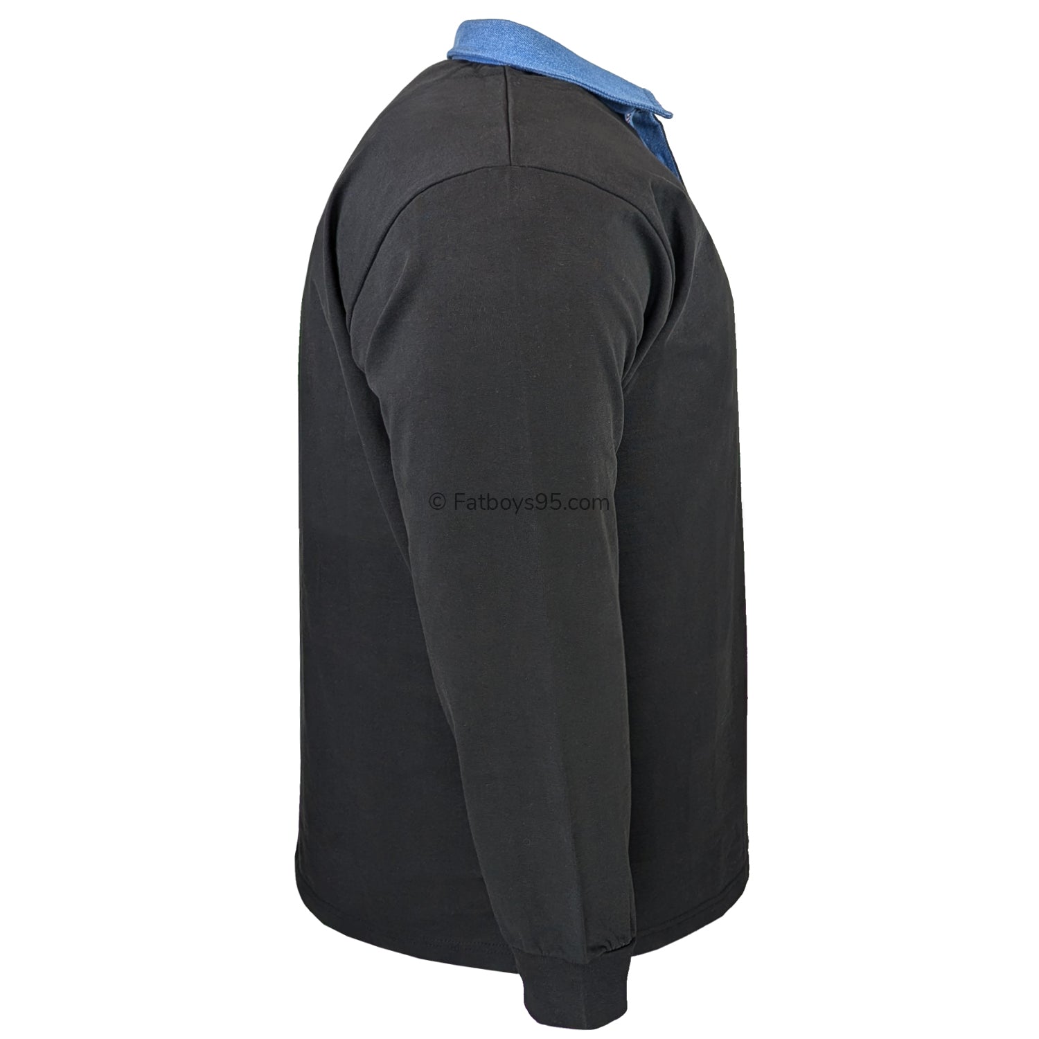 Kam L/S Rugby Polo - KBS 5560 - Black 5