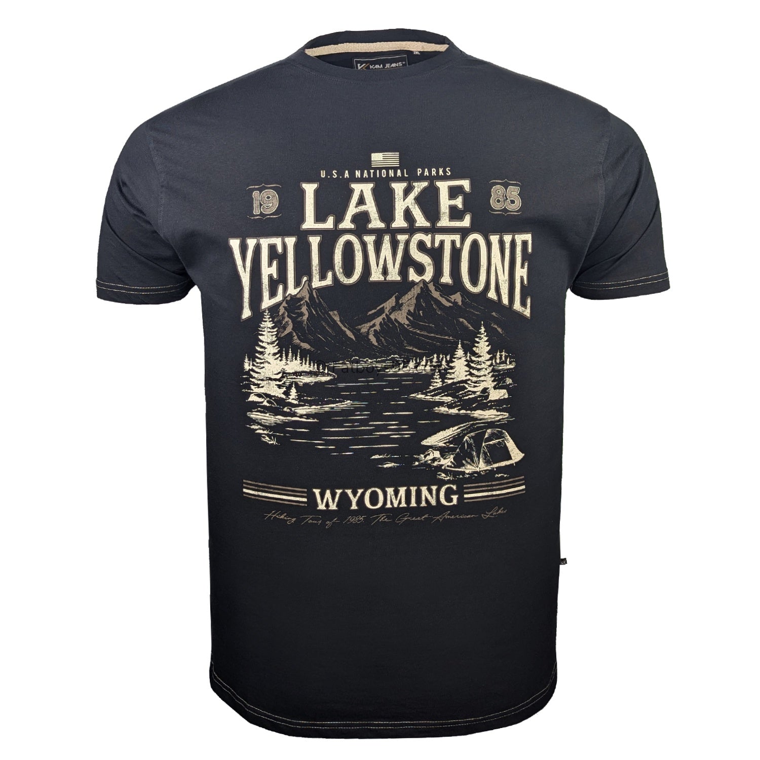 Kam Lake Yellowstone T-Shirt - KBS 5792 - Jet Black 1