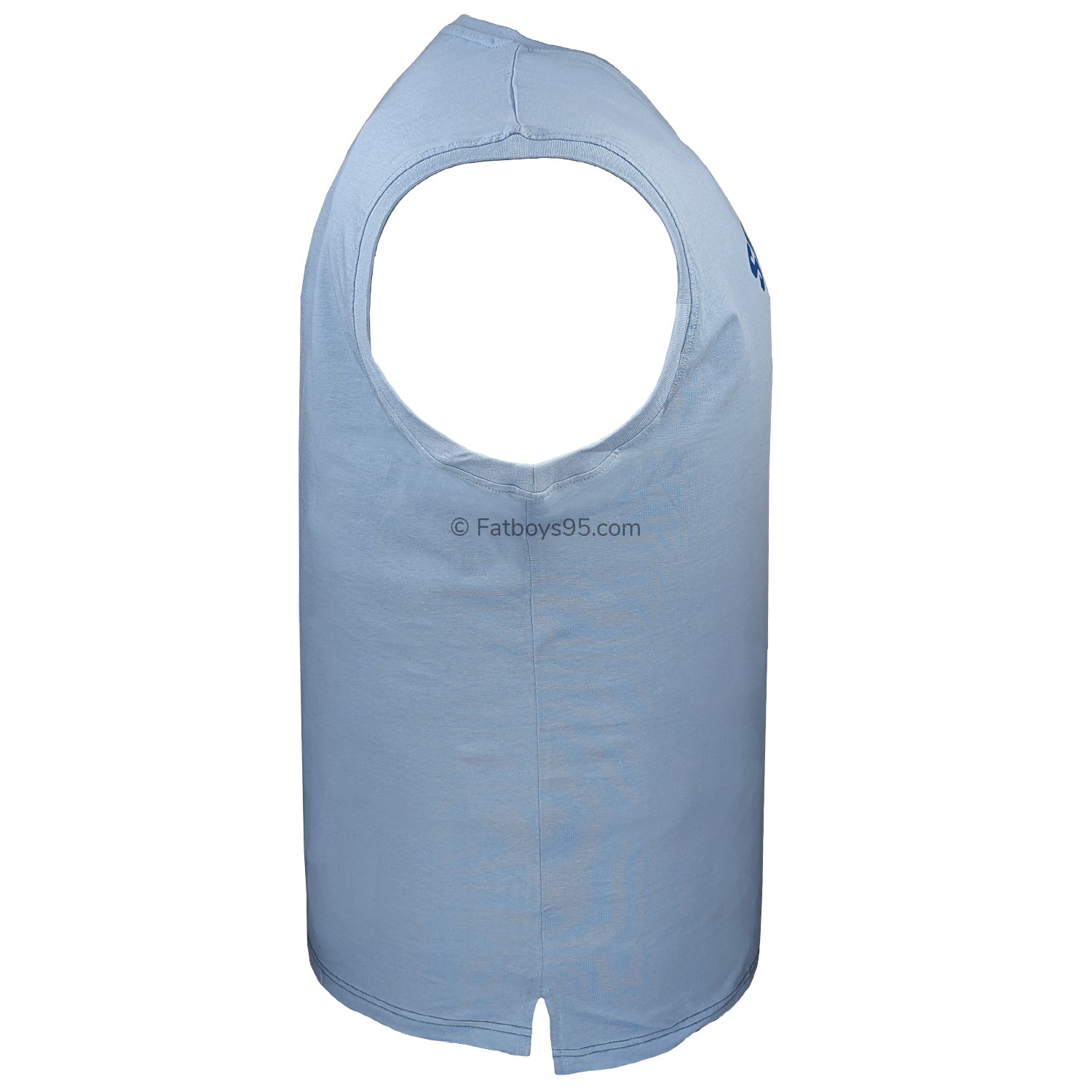 Kam South Coast Print Sleeveless Tee - KBS 5802 - Dusty Blue 5