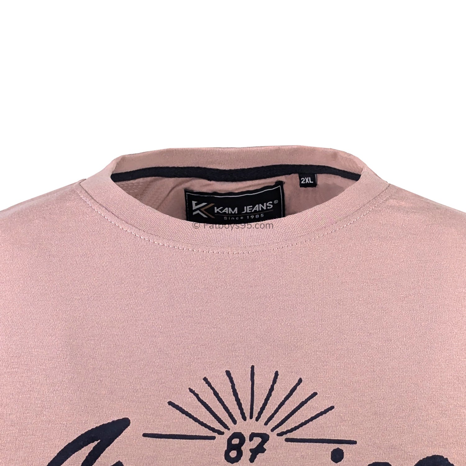 Kam American Bear Print Tee - KBS 5806 - Mauve 2