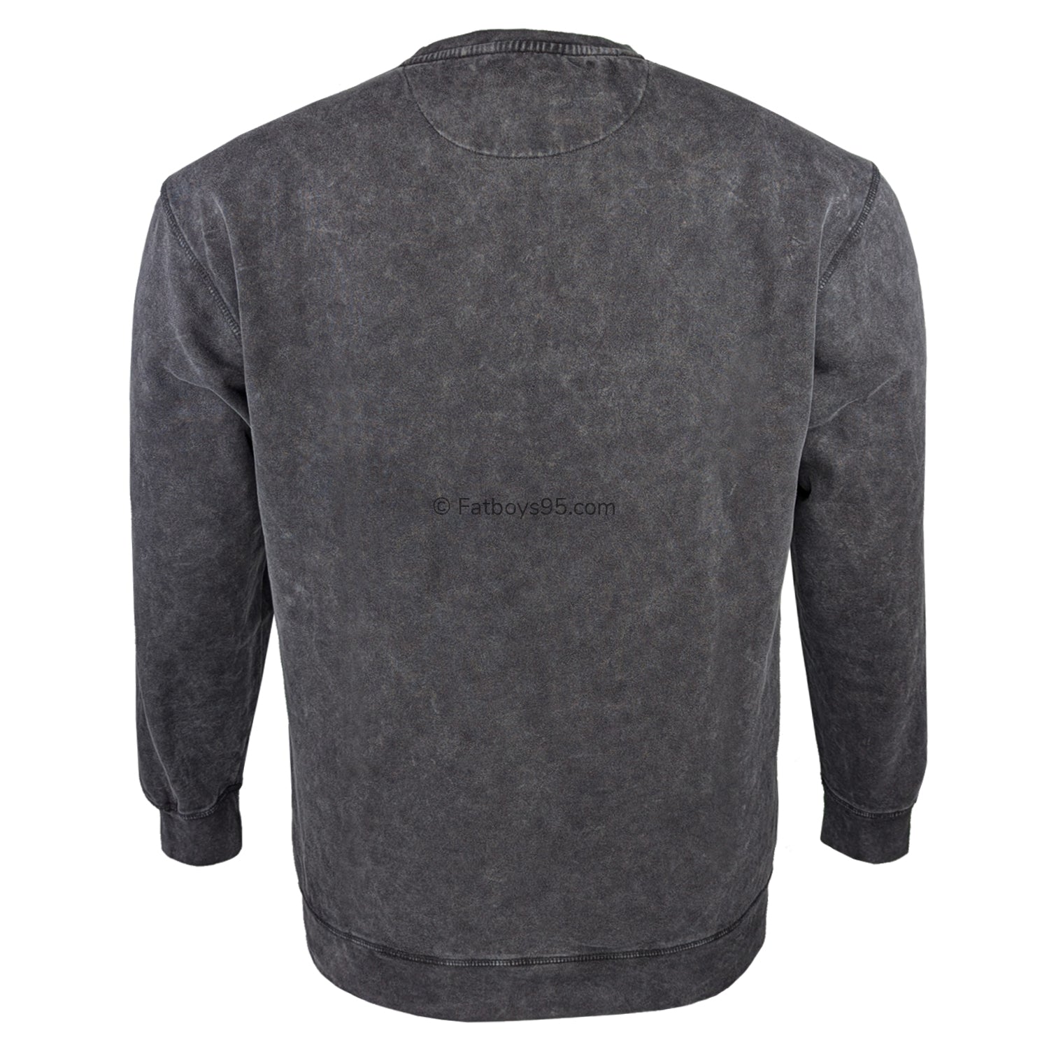 Kam Garment Dye Sweatshirt - KBS 7081 - Black 4