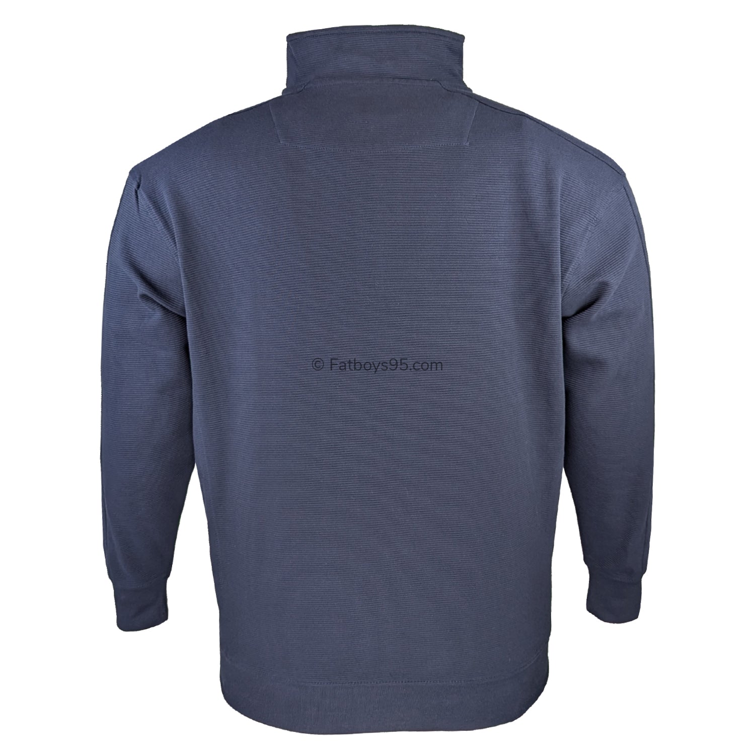 Kam 1/4 Zip Jacquard Sweater - KBS 7090 - Navy 5