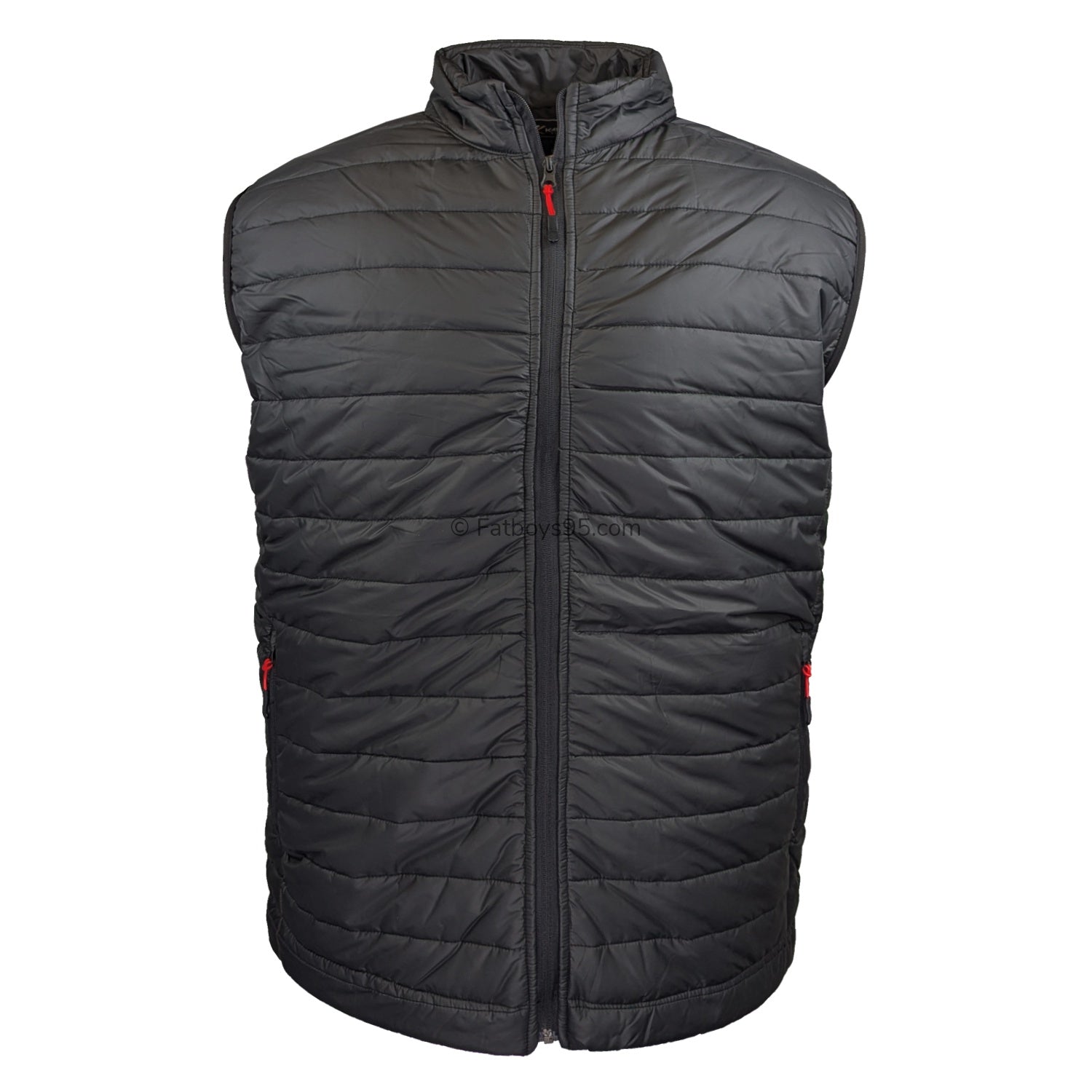 Kam Full Zip Padded Gilet - KV141 - Black 1