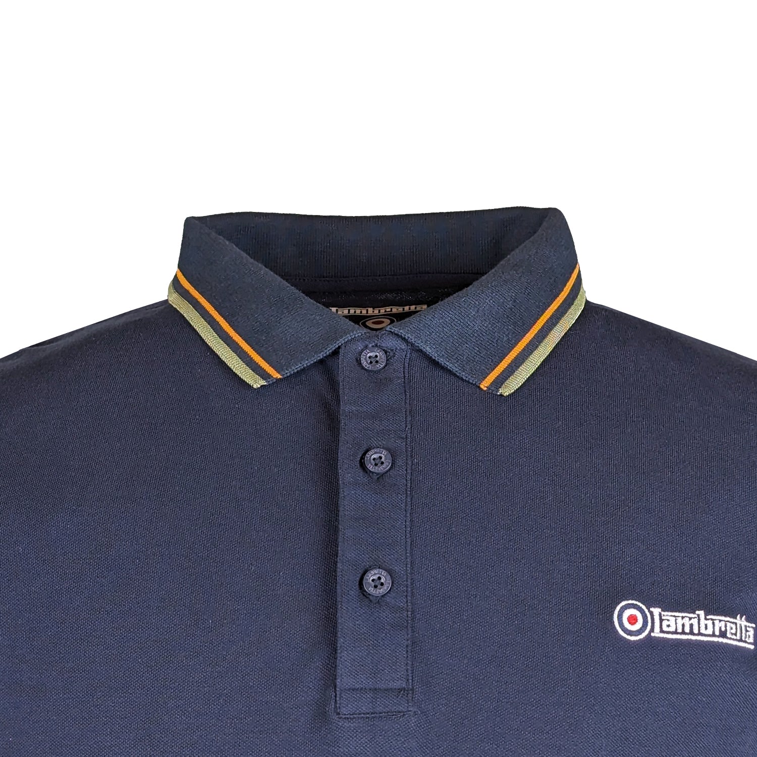 Lambretta L/S Twin Tipped Polo - LB3224 - Navy