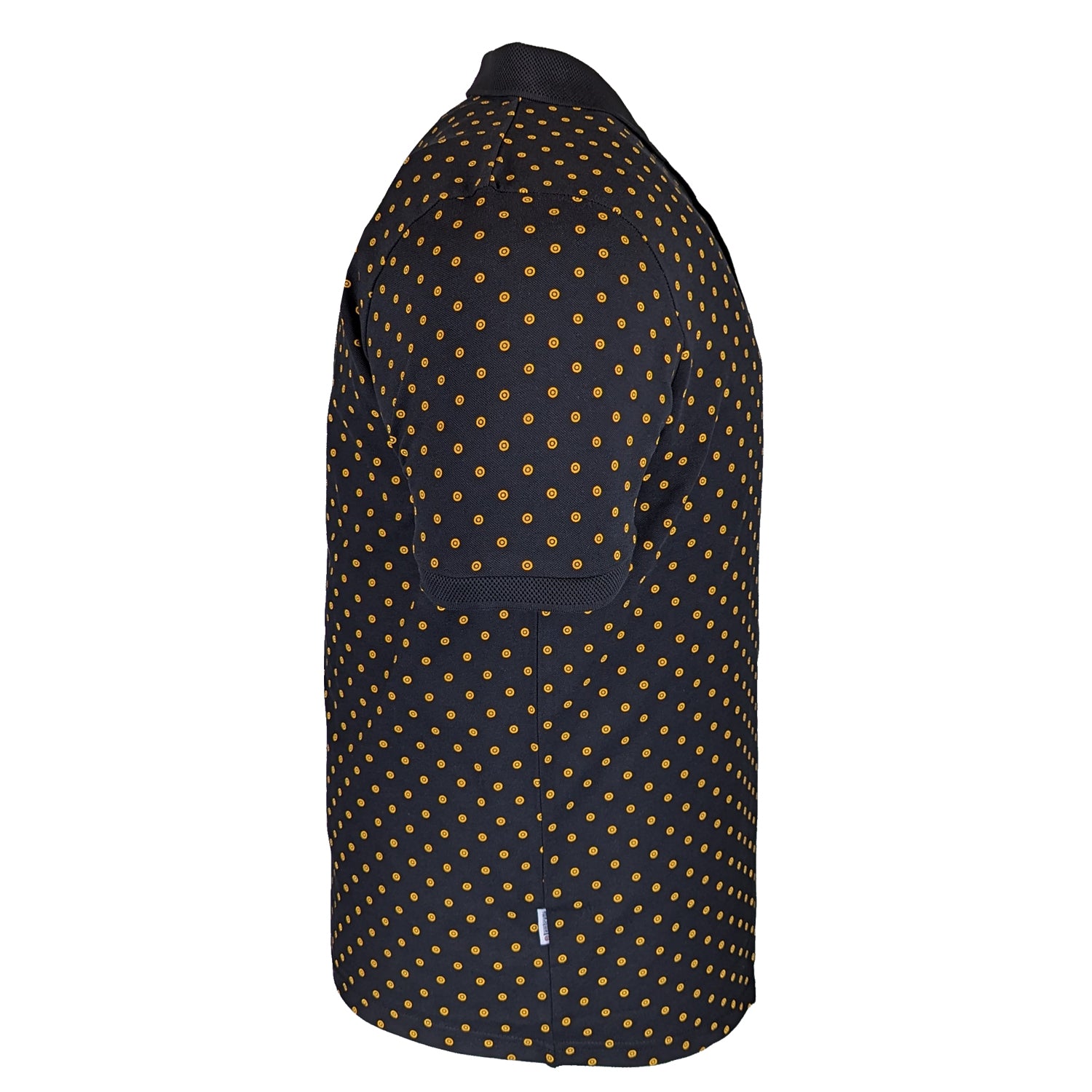 Lambretta Target AOP Premium Polo - LB4299 - Black