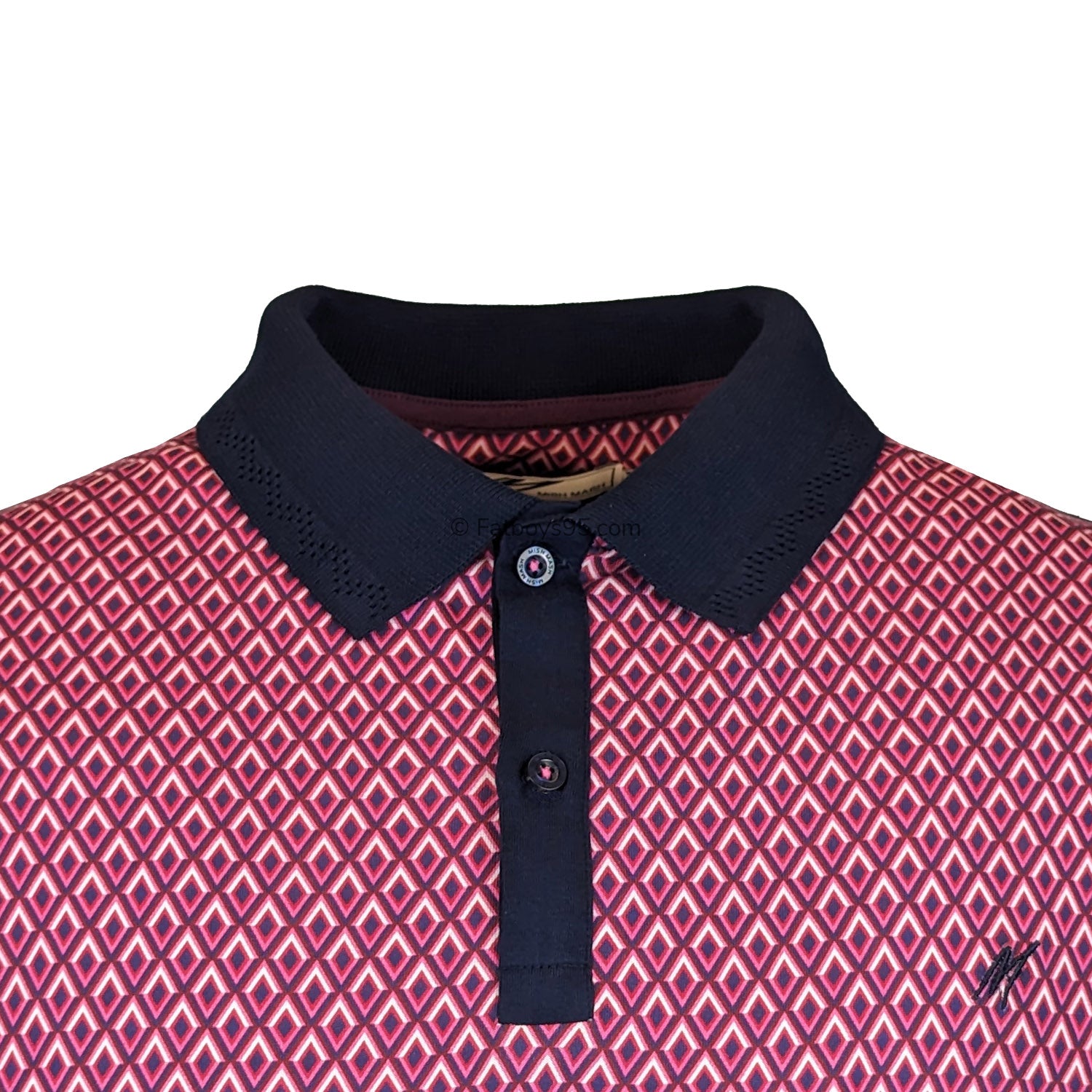 Mish Mash Polo - 22841 - Nash - Navy & Plum 2