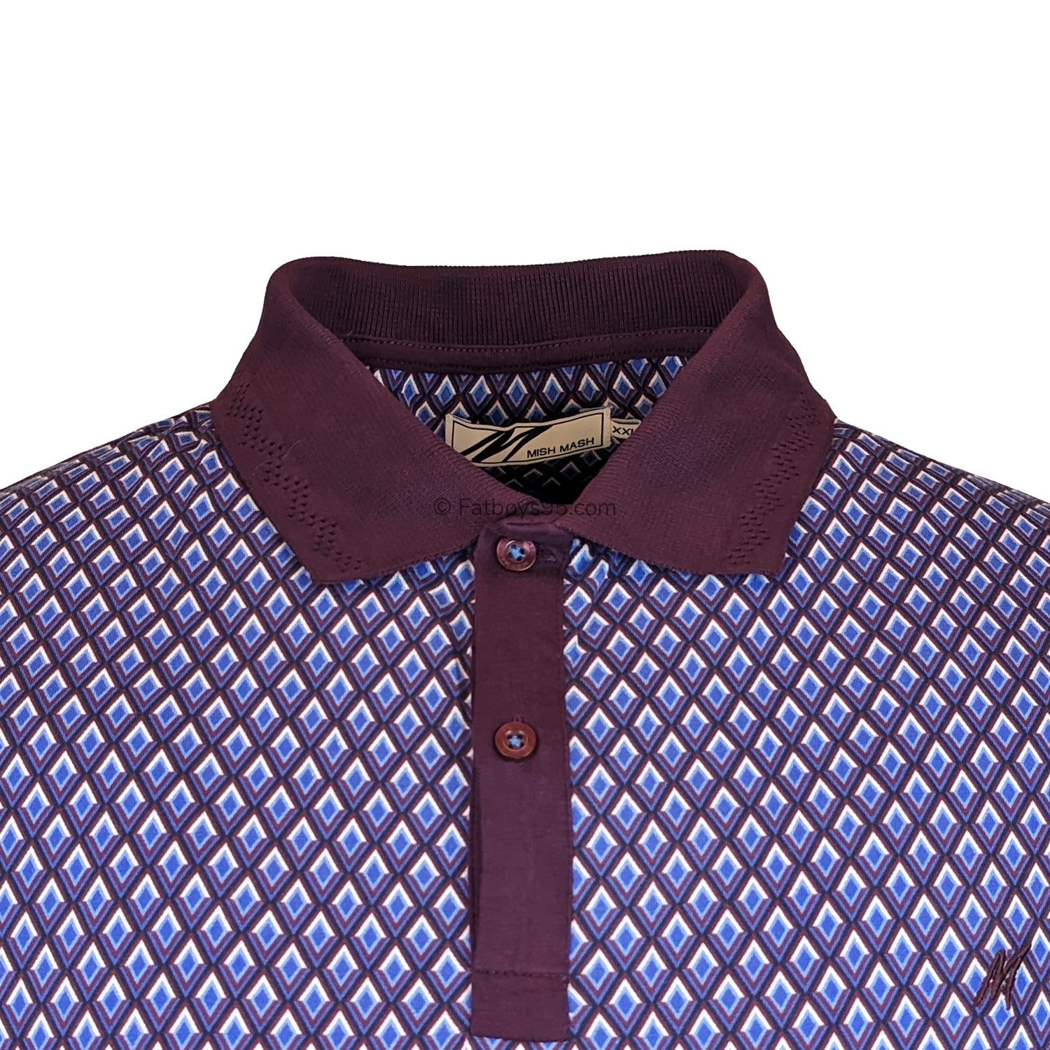 Mish Mash Polo - 22843 - Nash - Plum & Navy 2