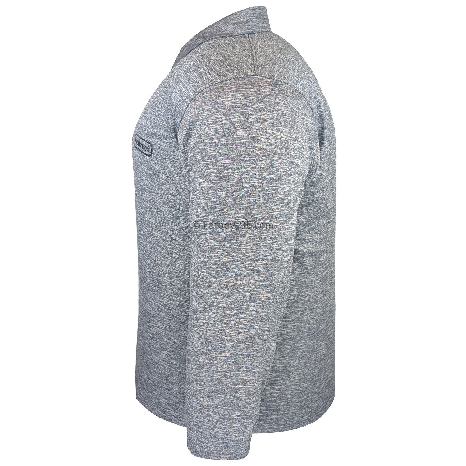North 56°4 Long Sleeve Polo - 83174 - Grey Melange 4