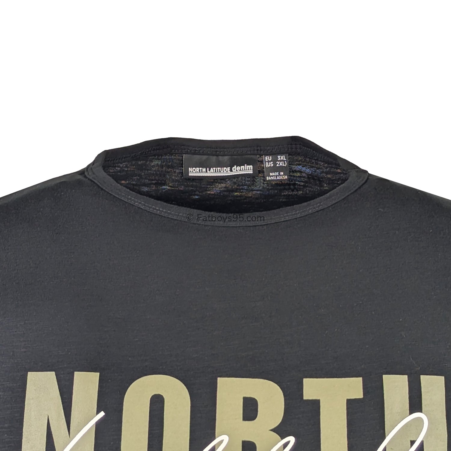 North Latitude Denim Printed Logo Tee - 99335 - Black 2