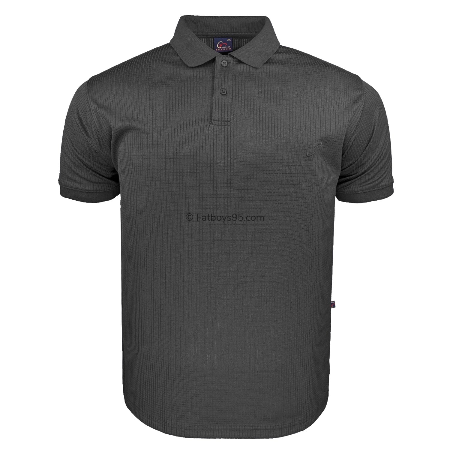 Perfect Collection Plain Mesh Polo - Black 1