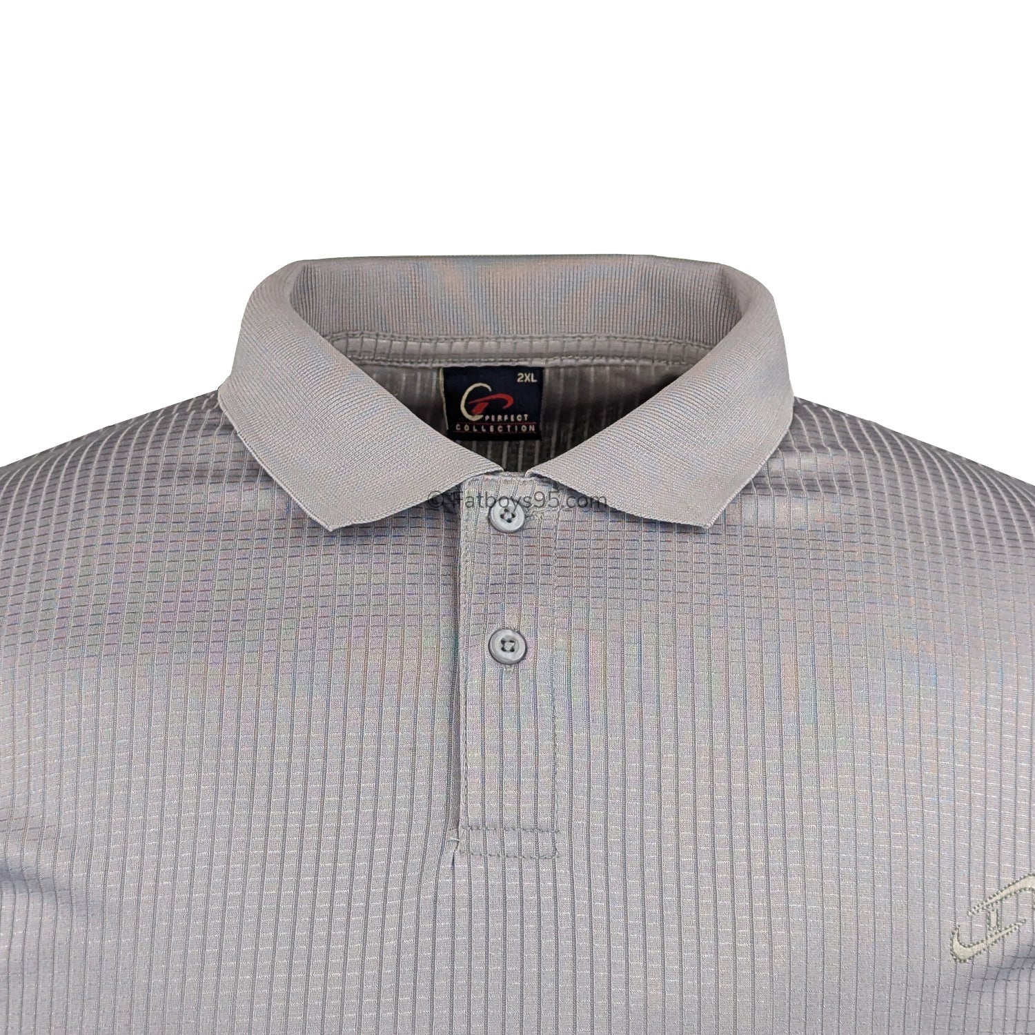 Perfect Collection Plain Mesh Polo - Grey 2
