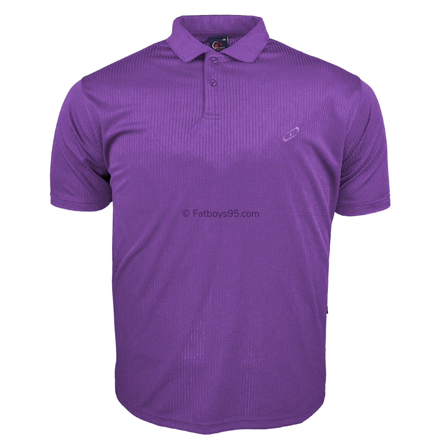 Perfect Collection Plain Mesh Polo - Purple 1
