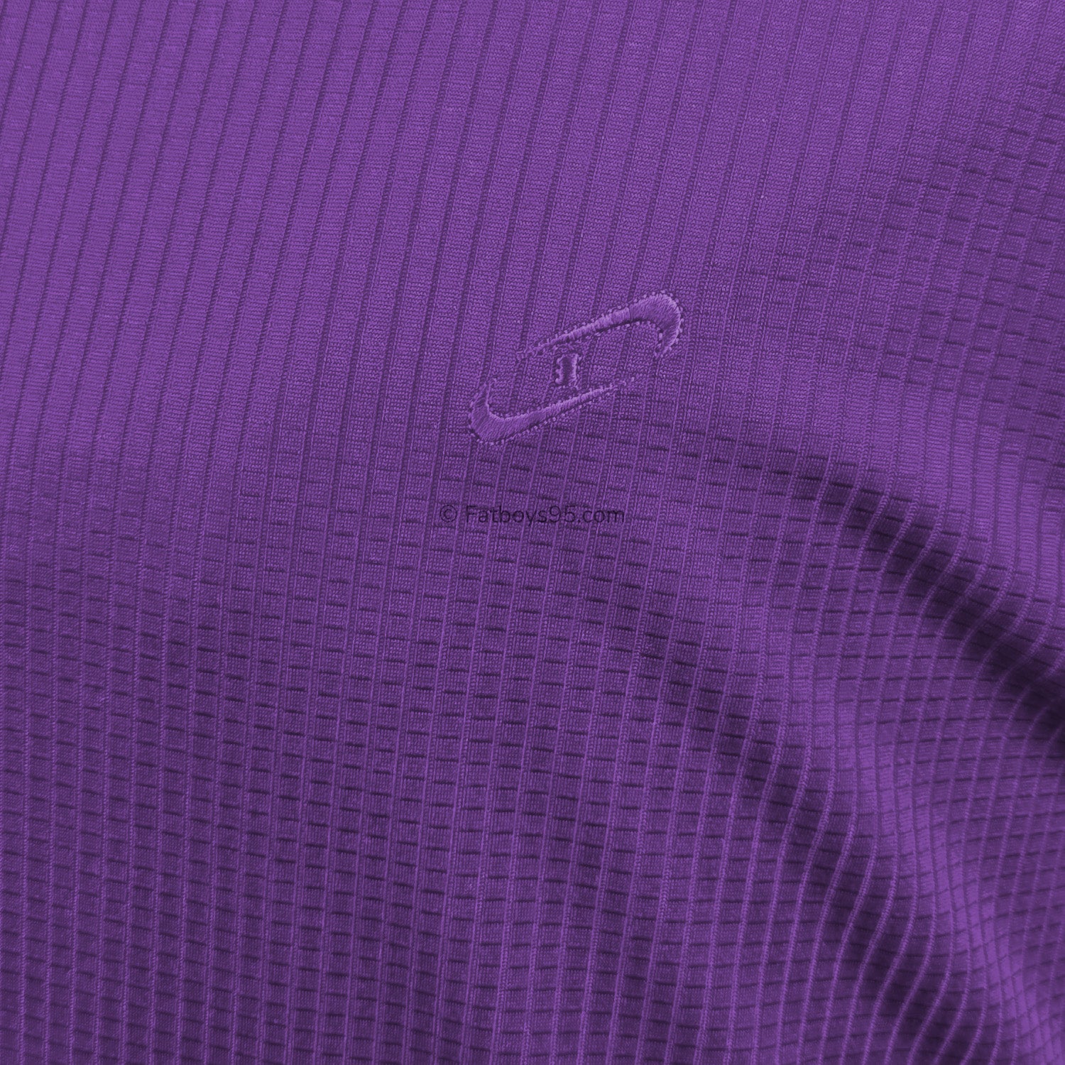 Perfect Collection Plain Mesh Polo - Purple 3