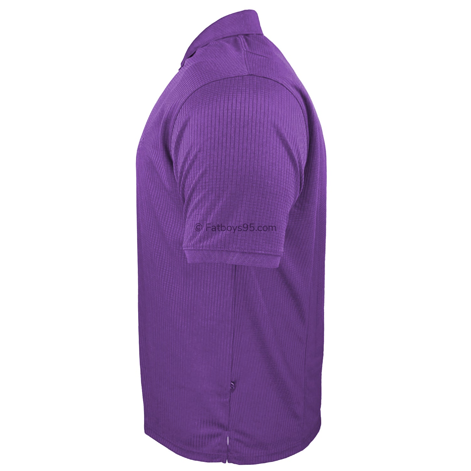 Perfect Collection Plain Mesh Polo - Purple 5