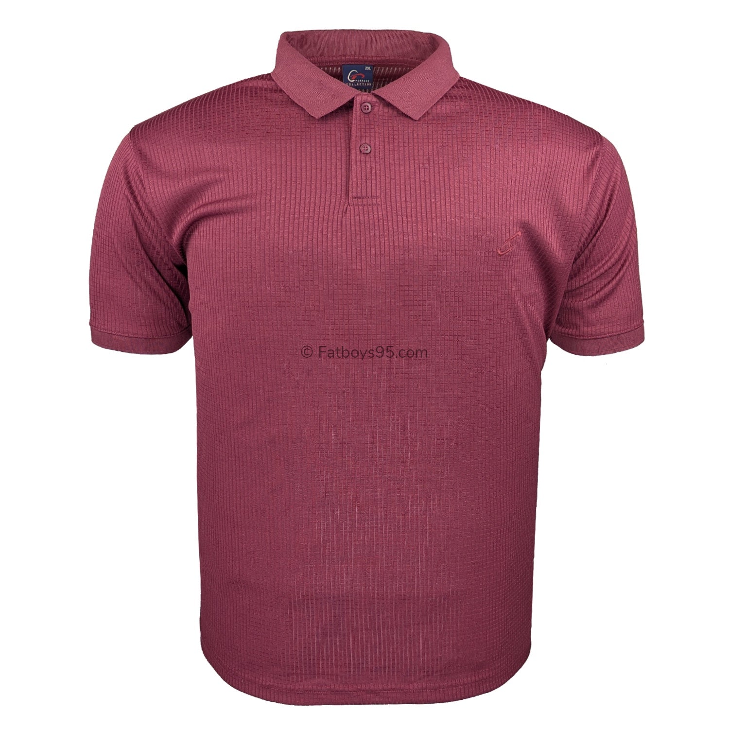Perfect Collection Plain Mesh Polo - Wine 1
